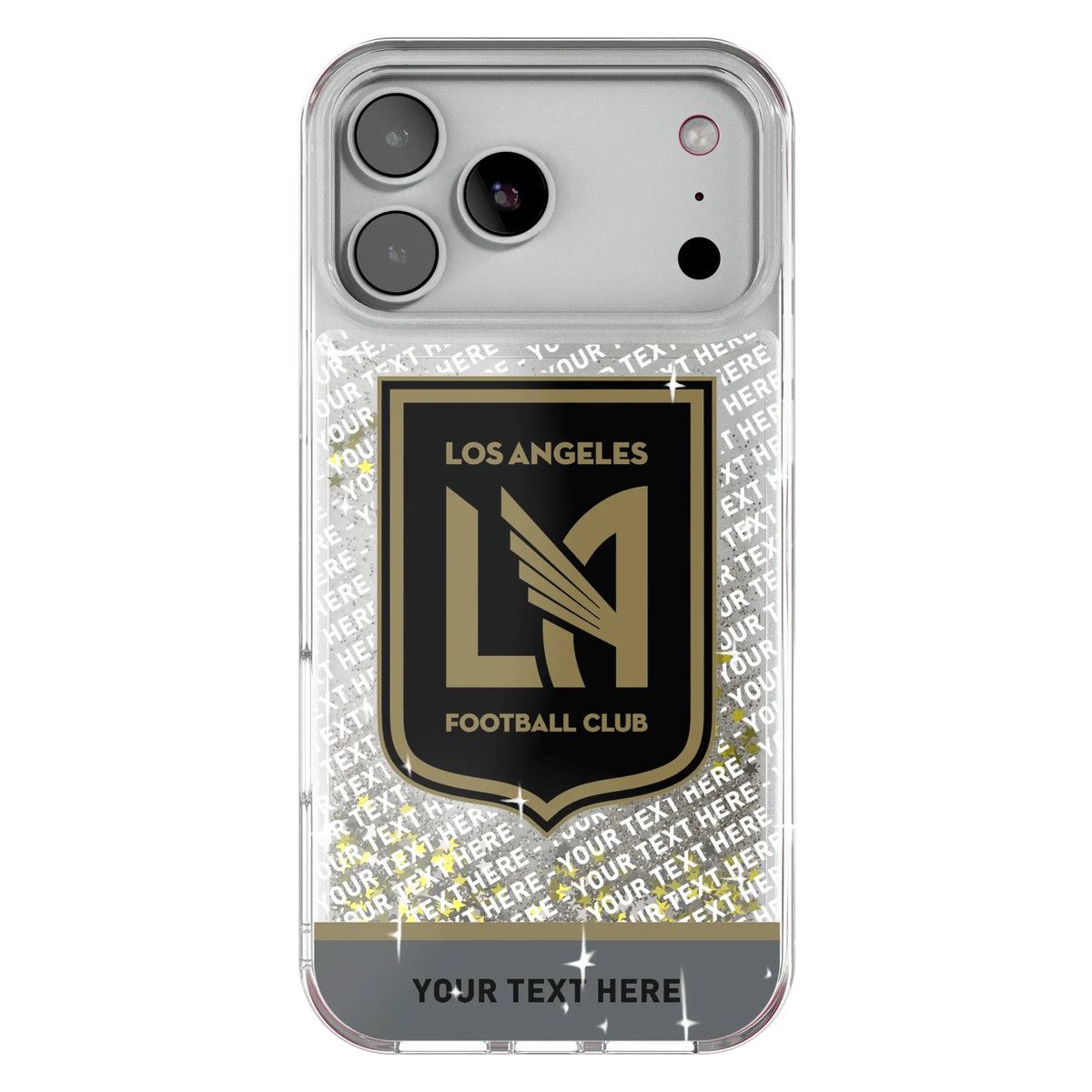 Los Angeles Football Club Personalized EndZone Plus Glitter Phone Case for Apple iPhone