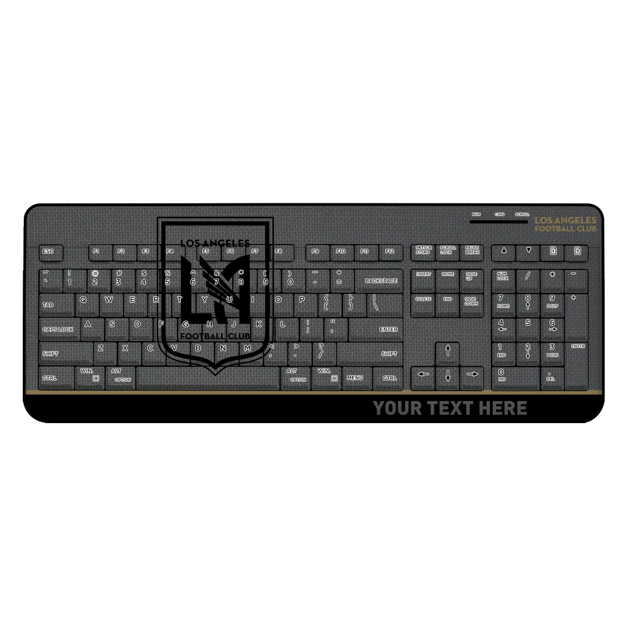 Los Angeles Football Club Personalized Endzone Solid Wireless USB Keyboard