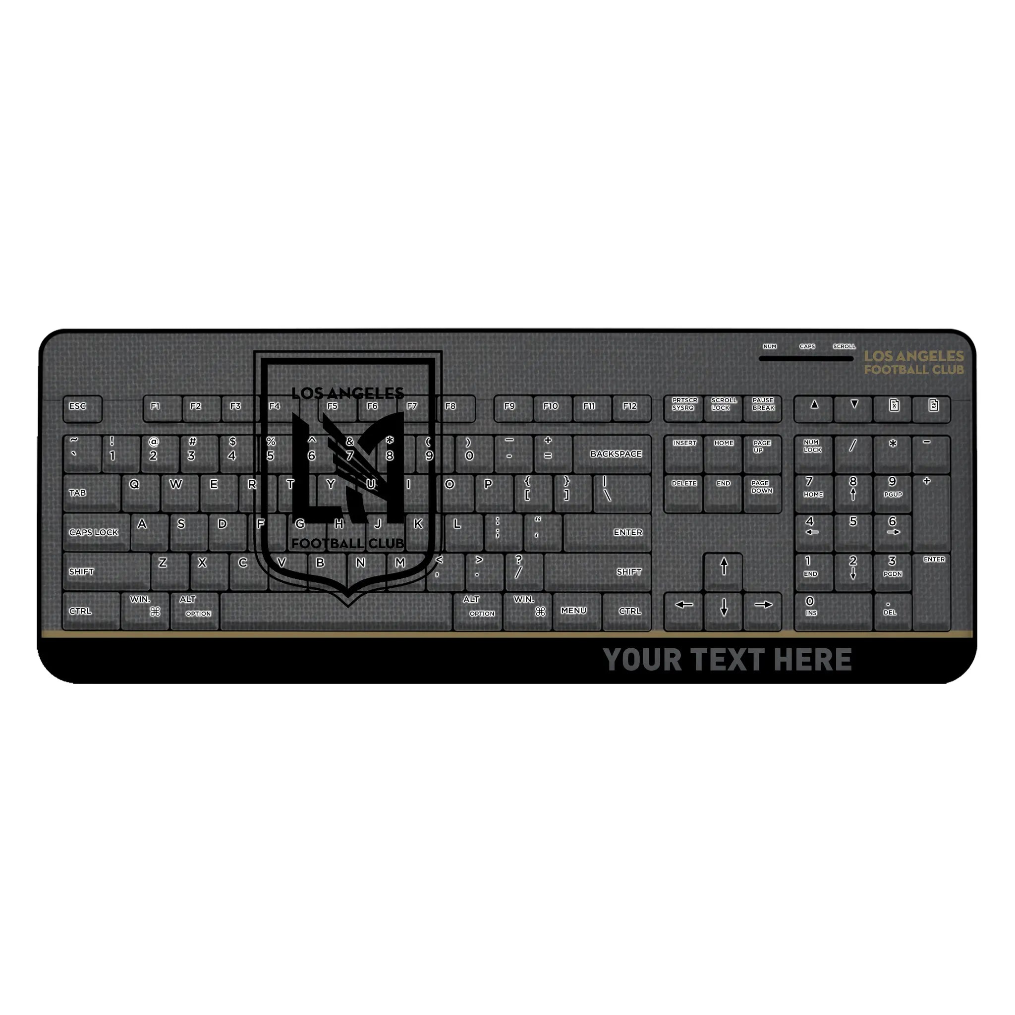 Los Angeles Football Club Personalized Endzone Solid Wireless USB Keyboard