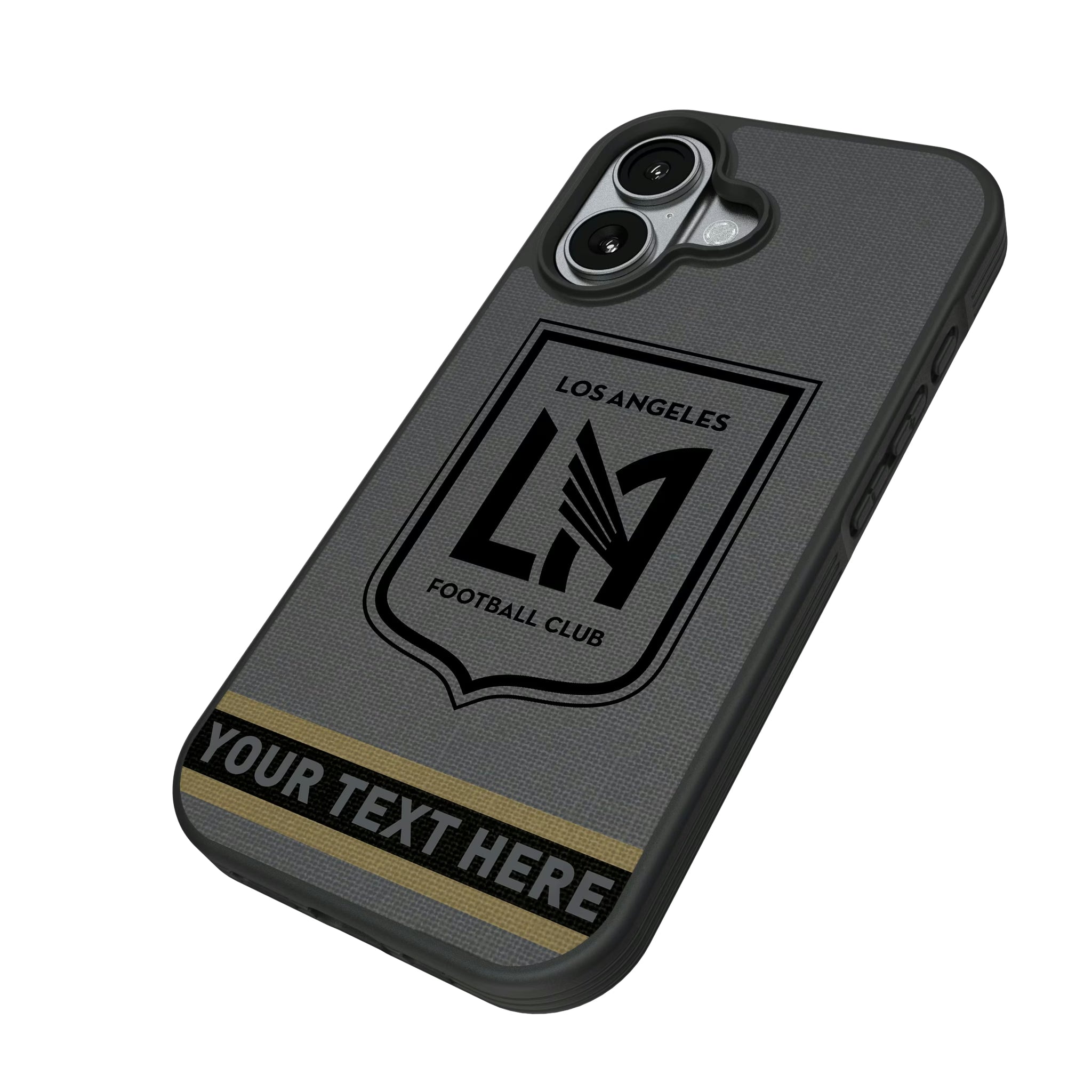 Los Angeles Football Club Personalized Stripe iPhone Bump Phone Case for Apple iPhone - Isometric View#Device_iPhone 17