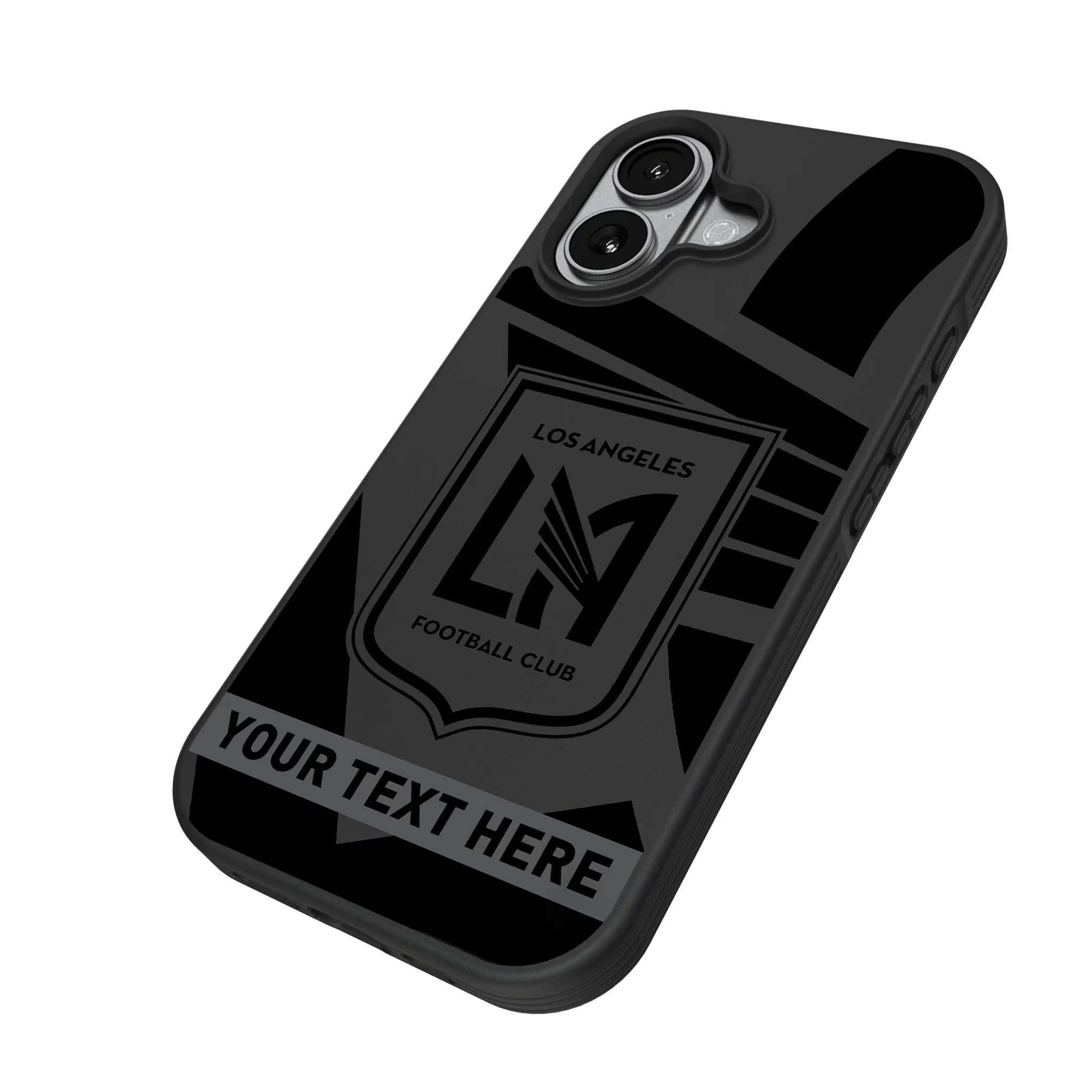 Los Angeles Football Club Personalized Tilt iPhone Bump Phone Case for Apple iPhone - Isometric View#Device_iPhone 17