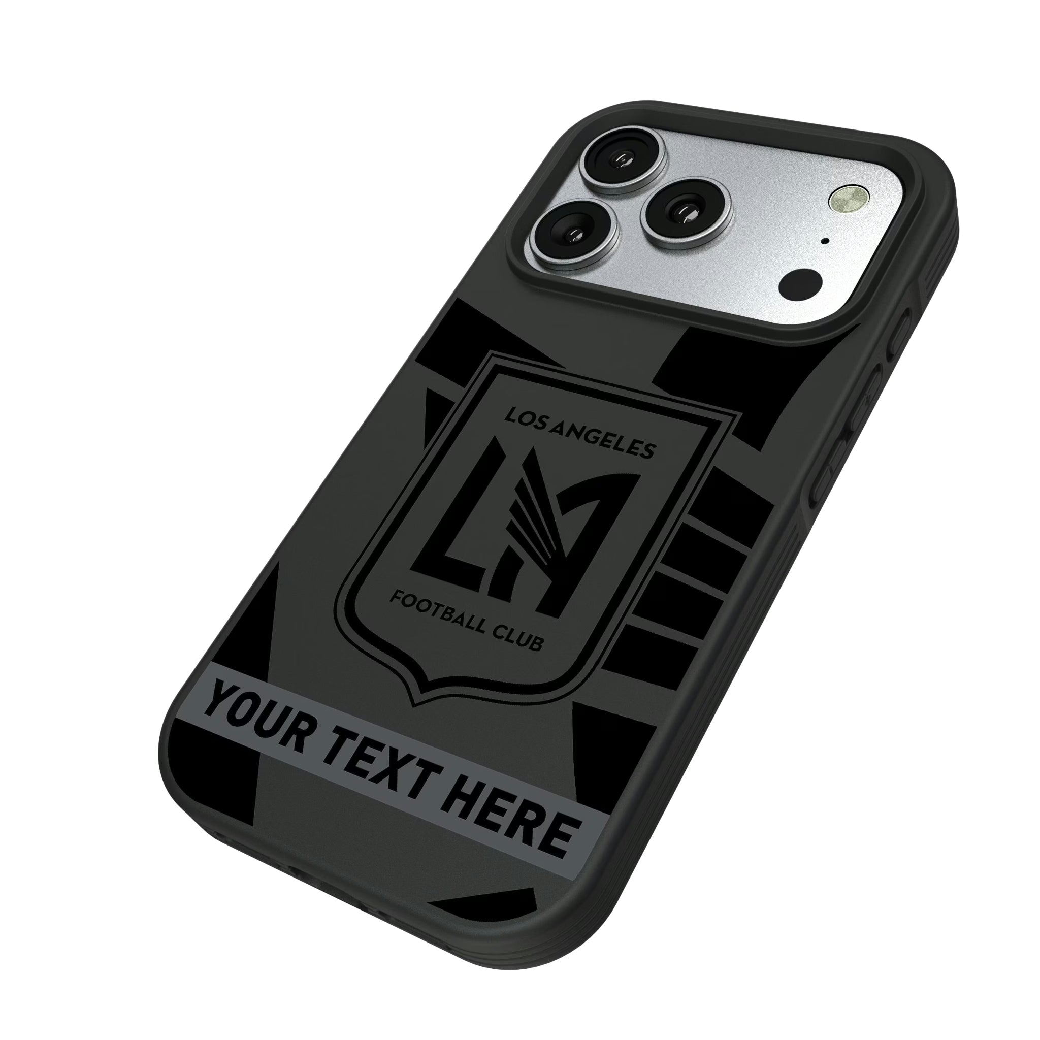 Los Angeles Football Club Personalized Tilt iPhone Bump Phone Case for Apple iPhone - Isometric View#Device_iPhone 17 Pro
