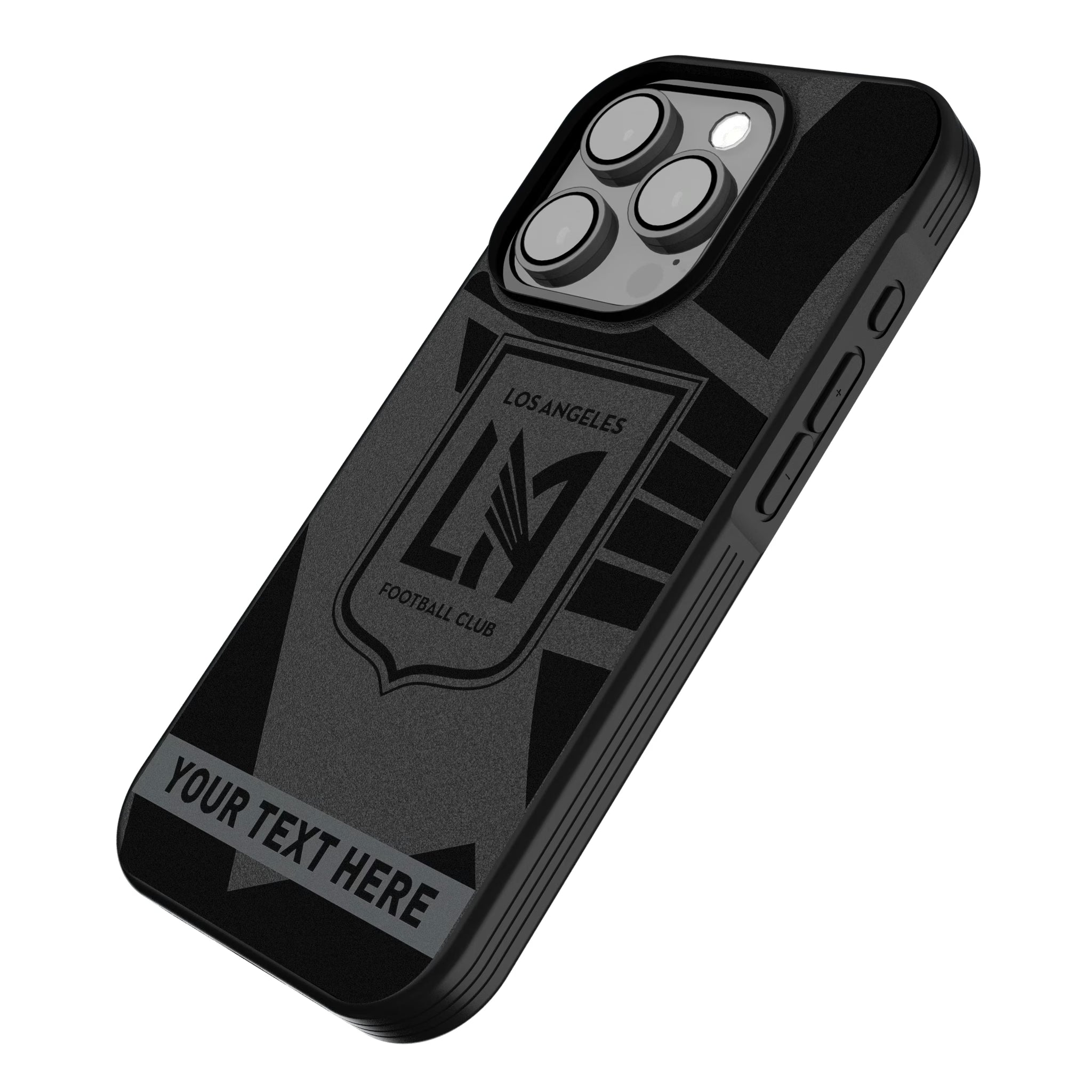 Los Angeles Football Club Personalized Tilt iPhone Bump Phone Case for Apple iPhone - Isometric View