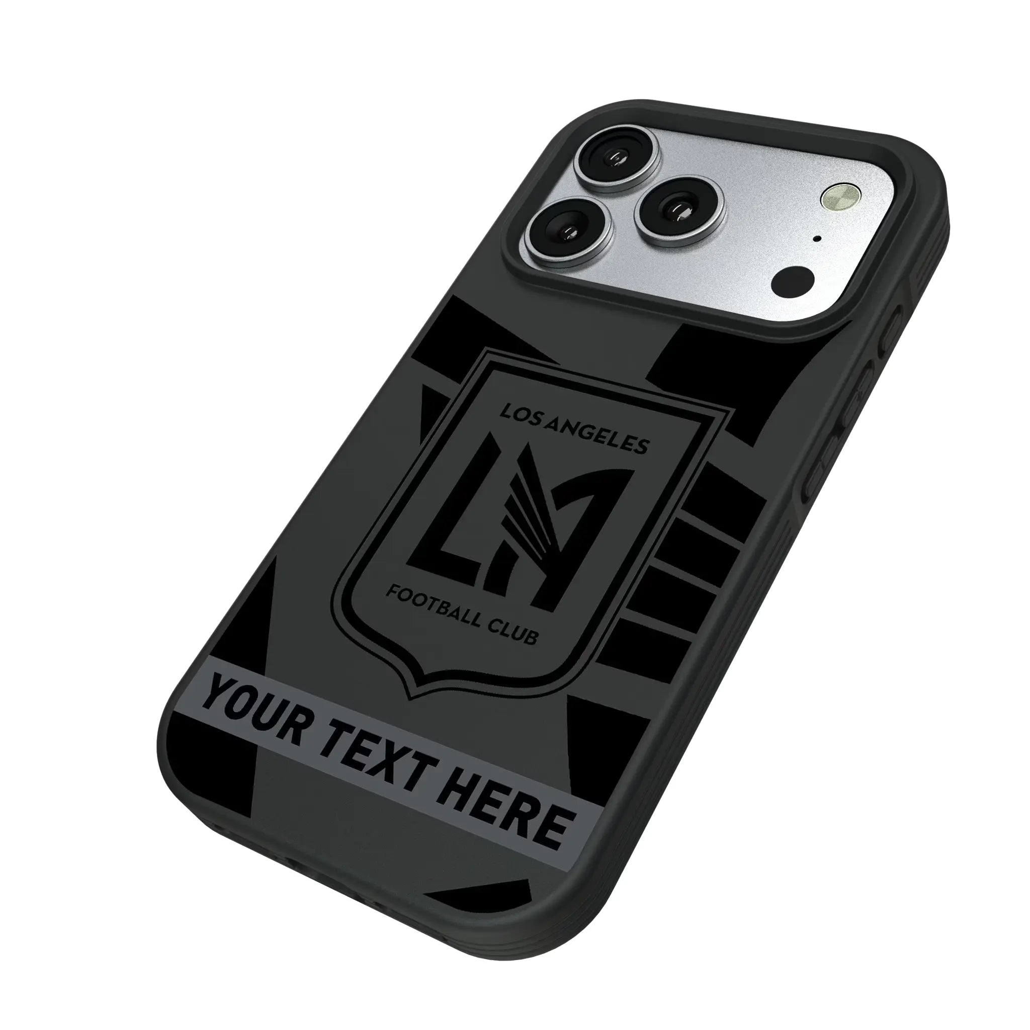 Los Angeles Football Club Personalized Tilt iPhone Bump Phone Case for Apple iPhone - Isometric View#Device_iPhone 17 Pro
