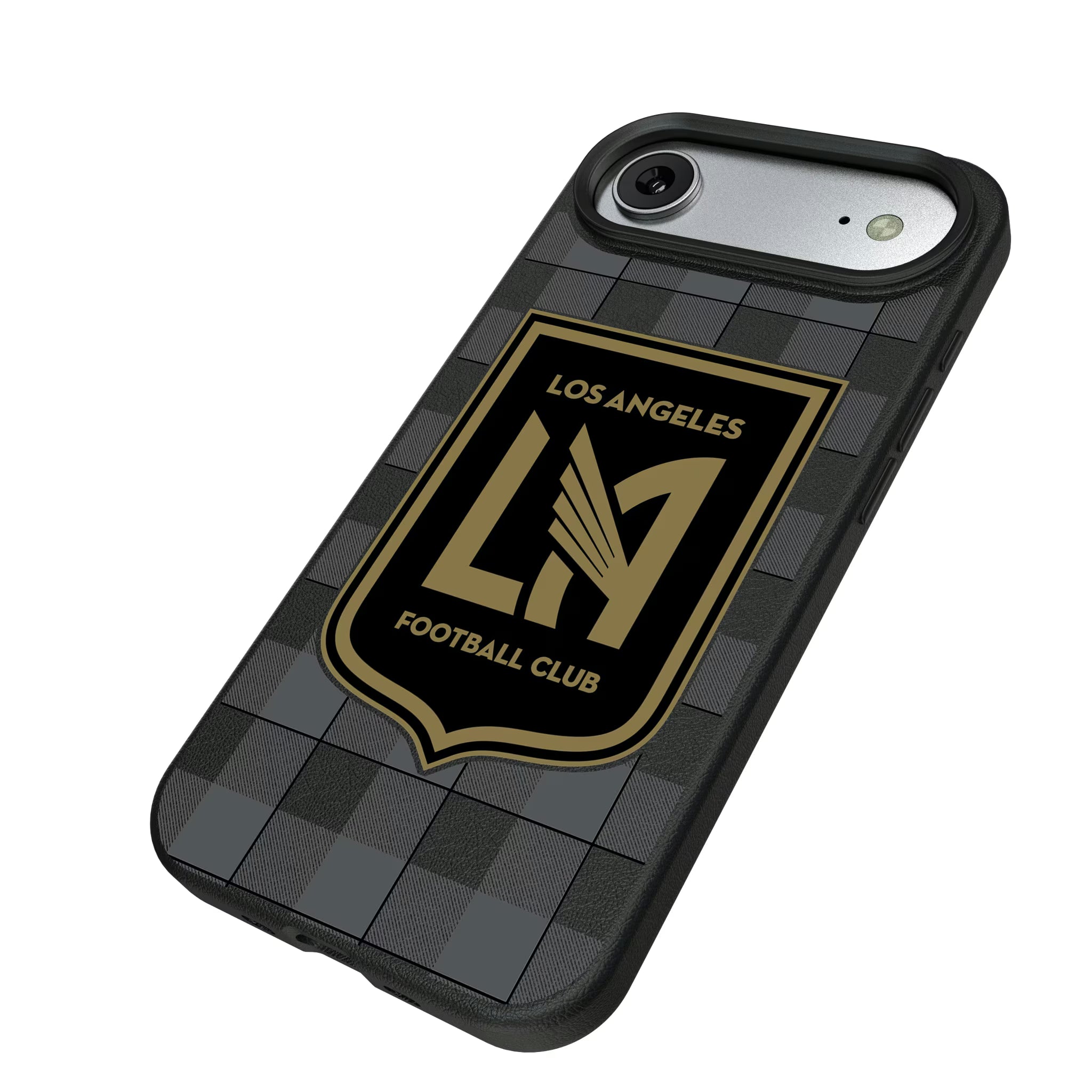 Los Angeles Football Club Plaid iPhone MagSafe Compatible Phone Case for Apple iPhone - Isometric View#Device_iPhone Air