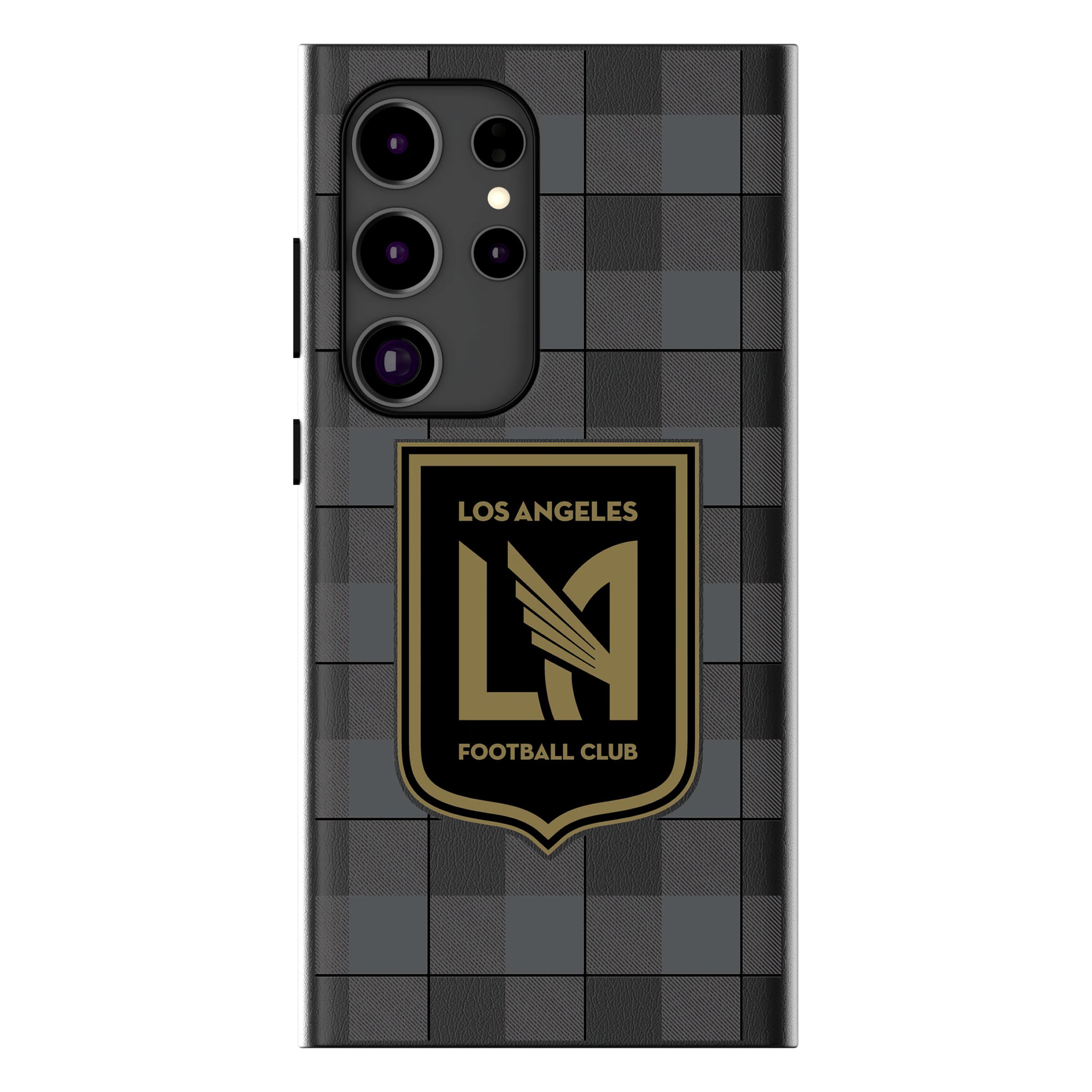 Los Angeles Football Club Plaid Galaxy MagSafe Compatible Phone Case for Samsung Galaxy