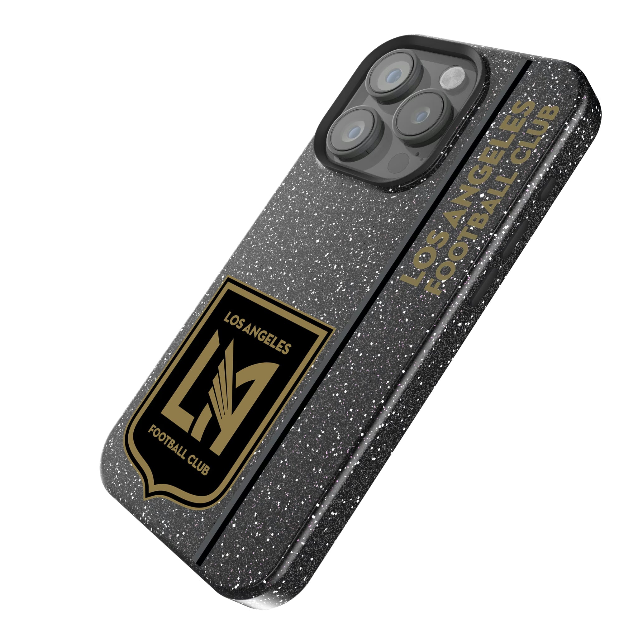 Los Angeles Football Club Sidebar iPhone Bling Phone Case for Apple iPhone - Isometric View