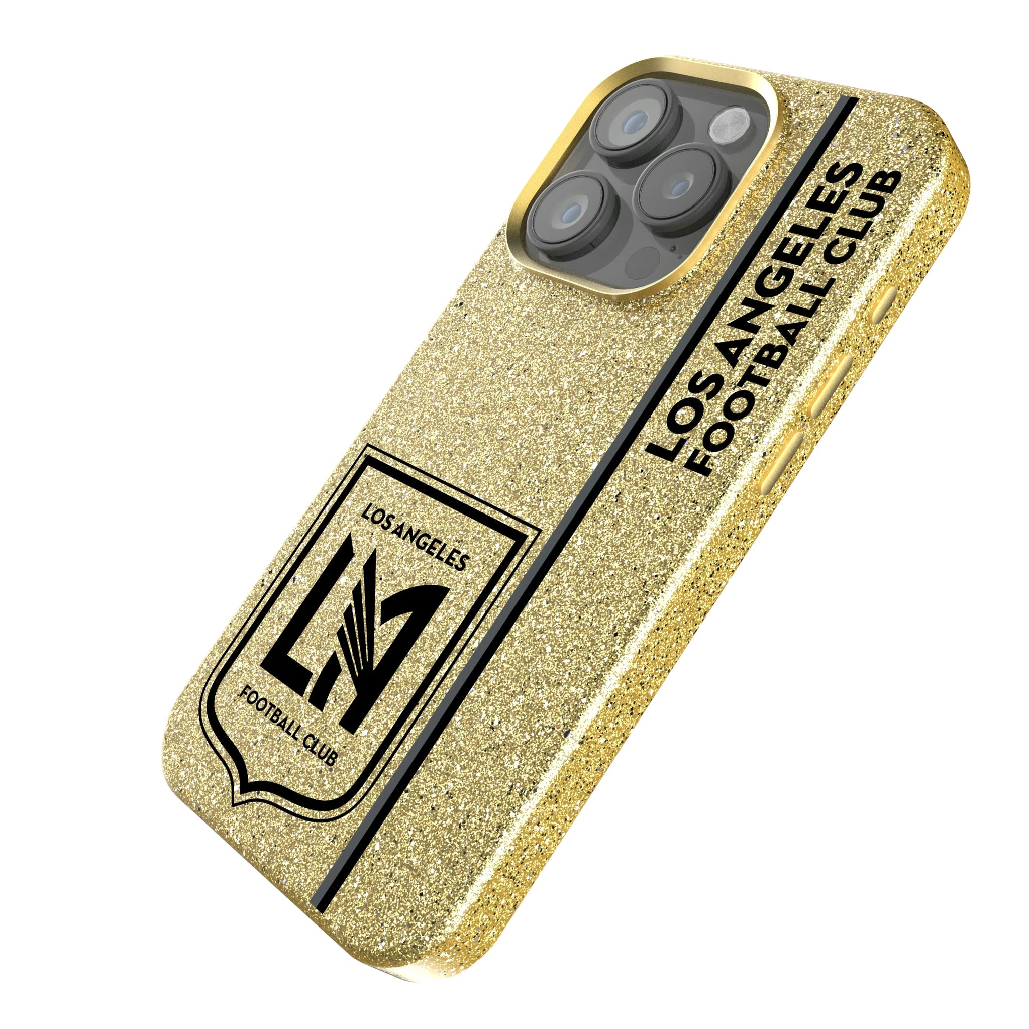 Los Angeles Football Club Sidebar iPhone Bling Phone Case for Apple iPhone - Isometric View