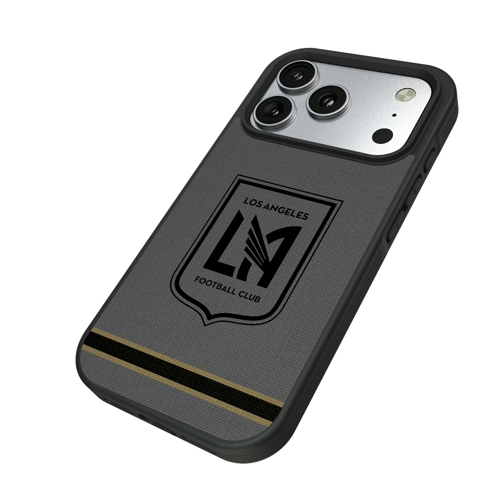 Los Angeles Football Club Stripe iPhone Bump Phone Case for Apple iPhone - Isometric View#Device_iPhone 17 Pro