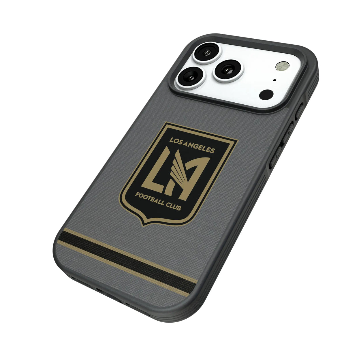 Los Angeles Football Club Stripe iPhone Bump Phone Case for Apple iPhone - Isometric View#Device_iPhone 18 Pro