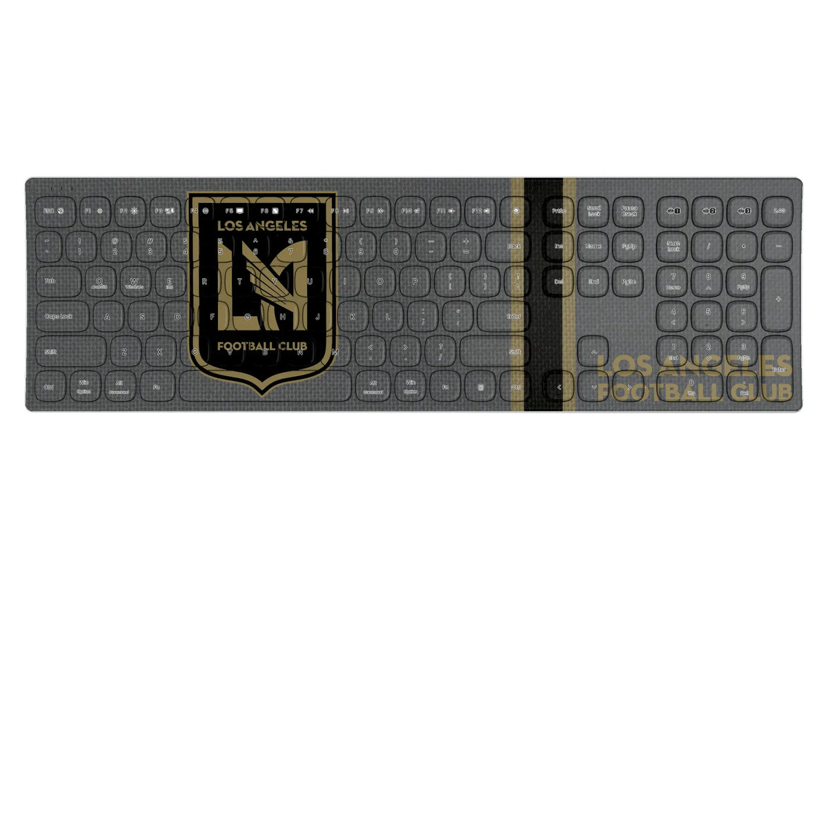 Los Angeles Football Club Stripe KKB605 Curved Wireless Keyboard