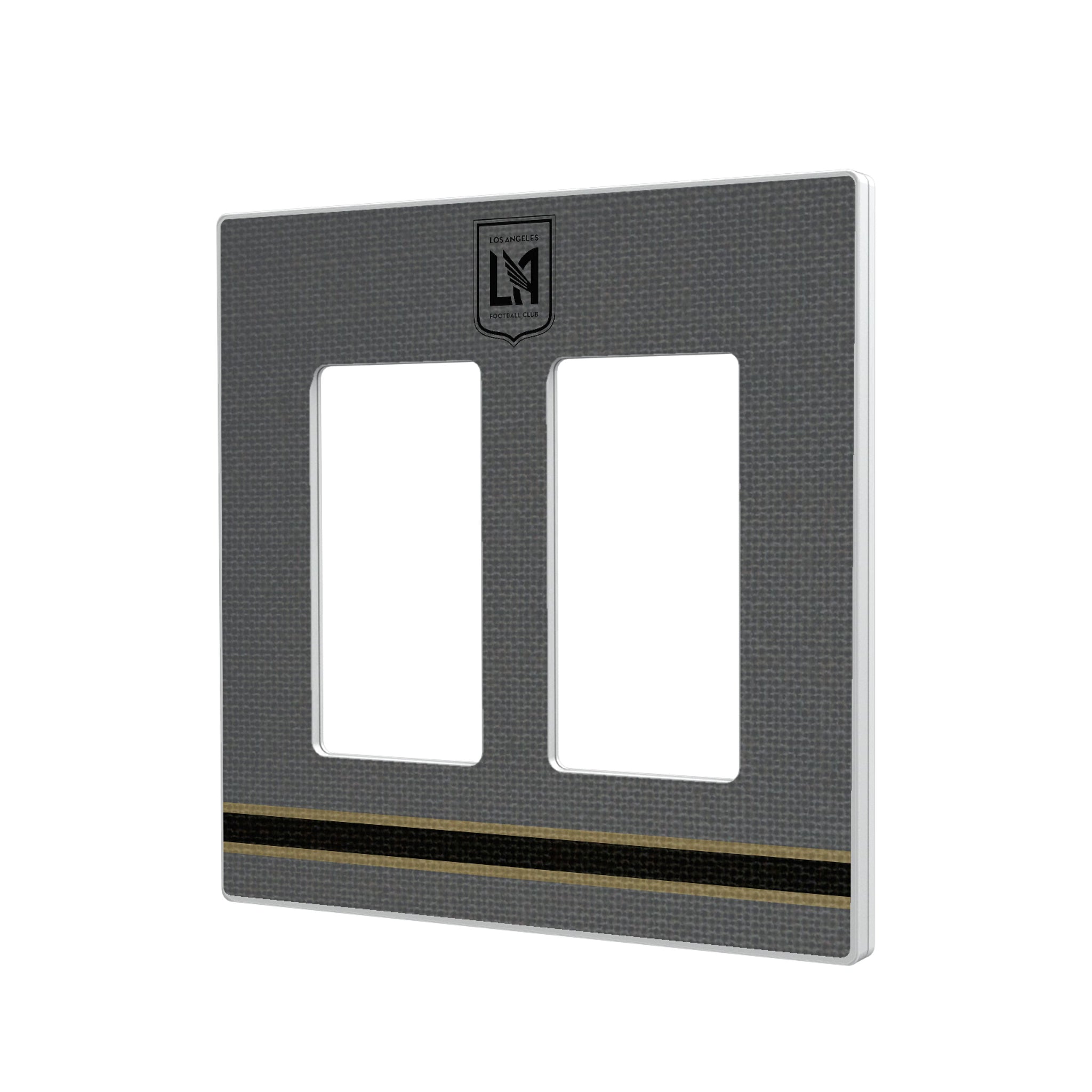 Los Angeles Football Club Stripe Hidden-Screw Light Switch Plate#Style_Double Rocker