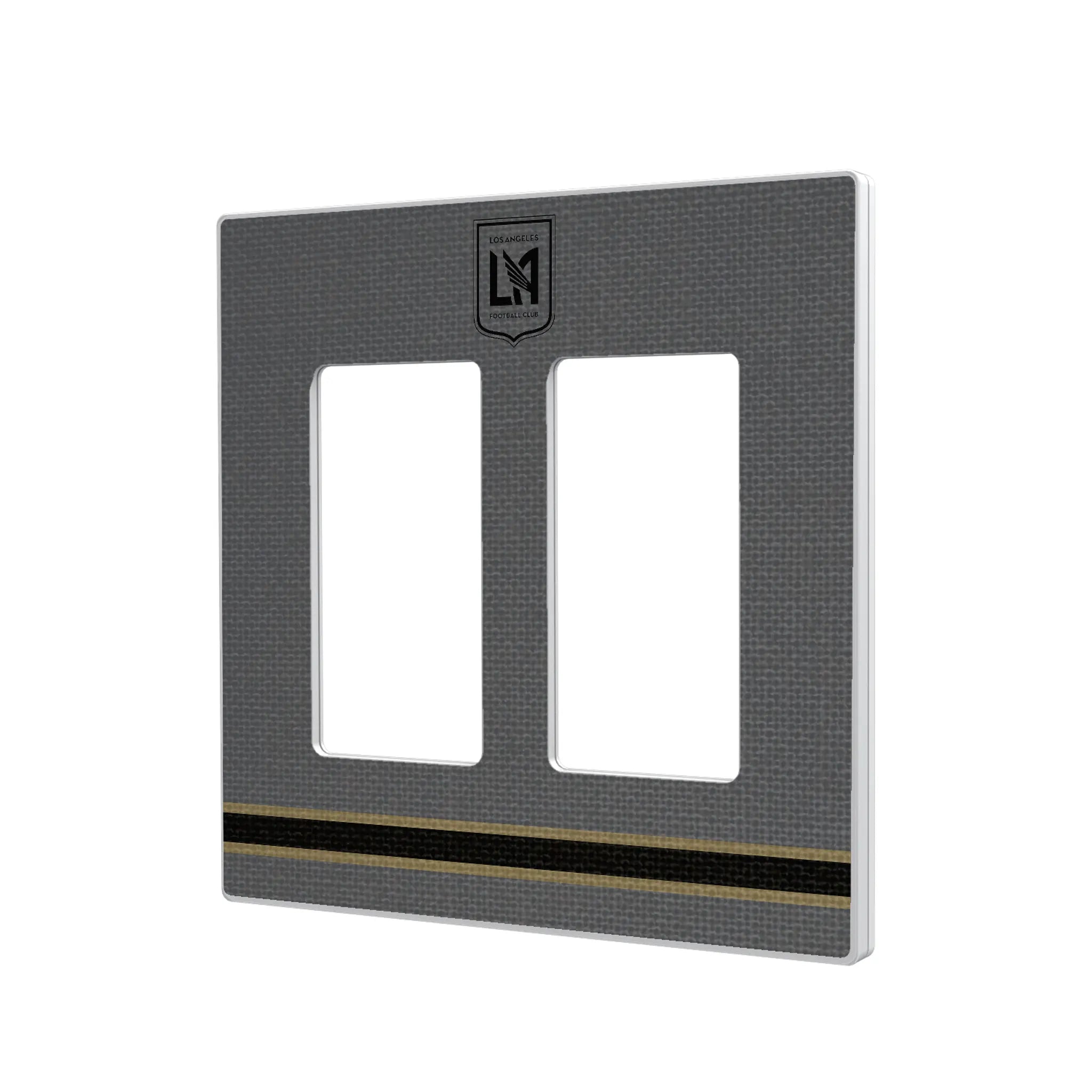 Los Angeles Football Club Stripe Hidden-Screw Light Switch Plate#Style_Double Rocker