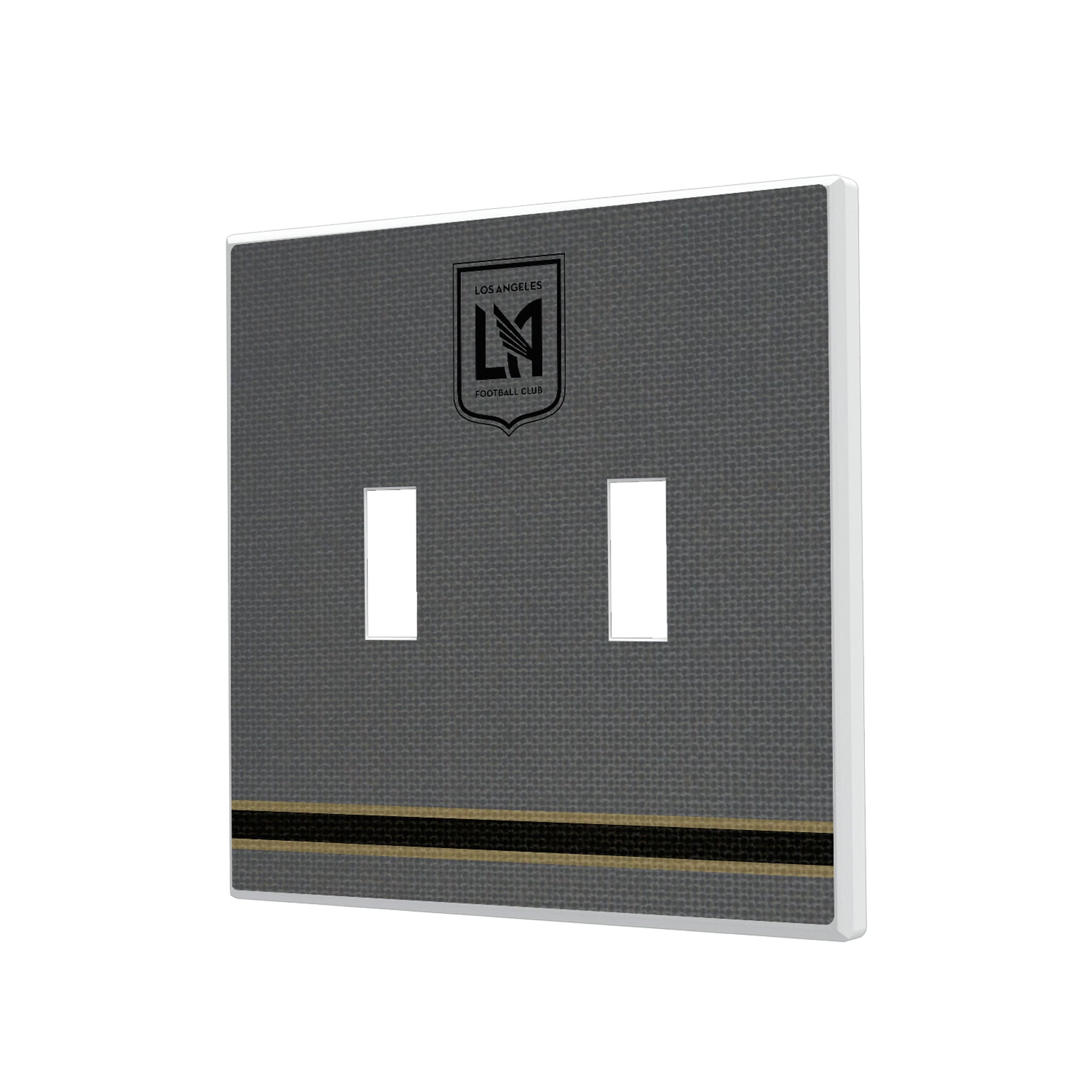 Los Angeles Football Club Stripe Hidden-Screw Light Switch Plate#Style_Double Toggle