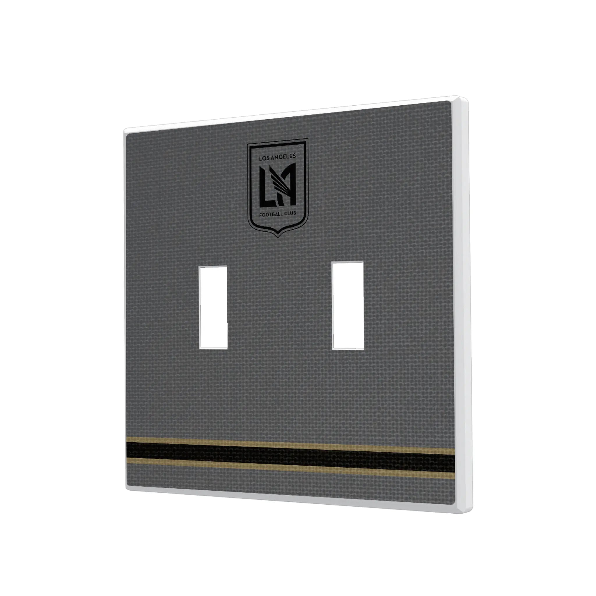 Los Angeles Football Club Stripe Hidden-Screw Light Switch Plate#Style_Double Toggle