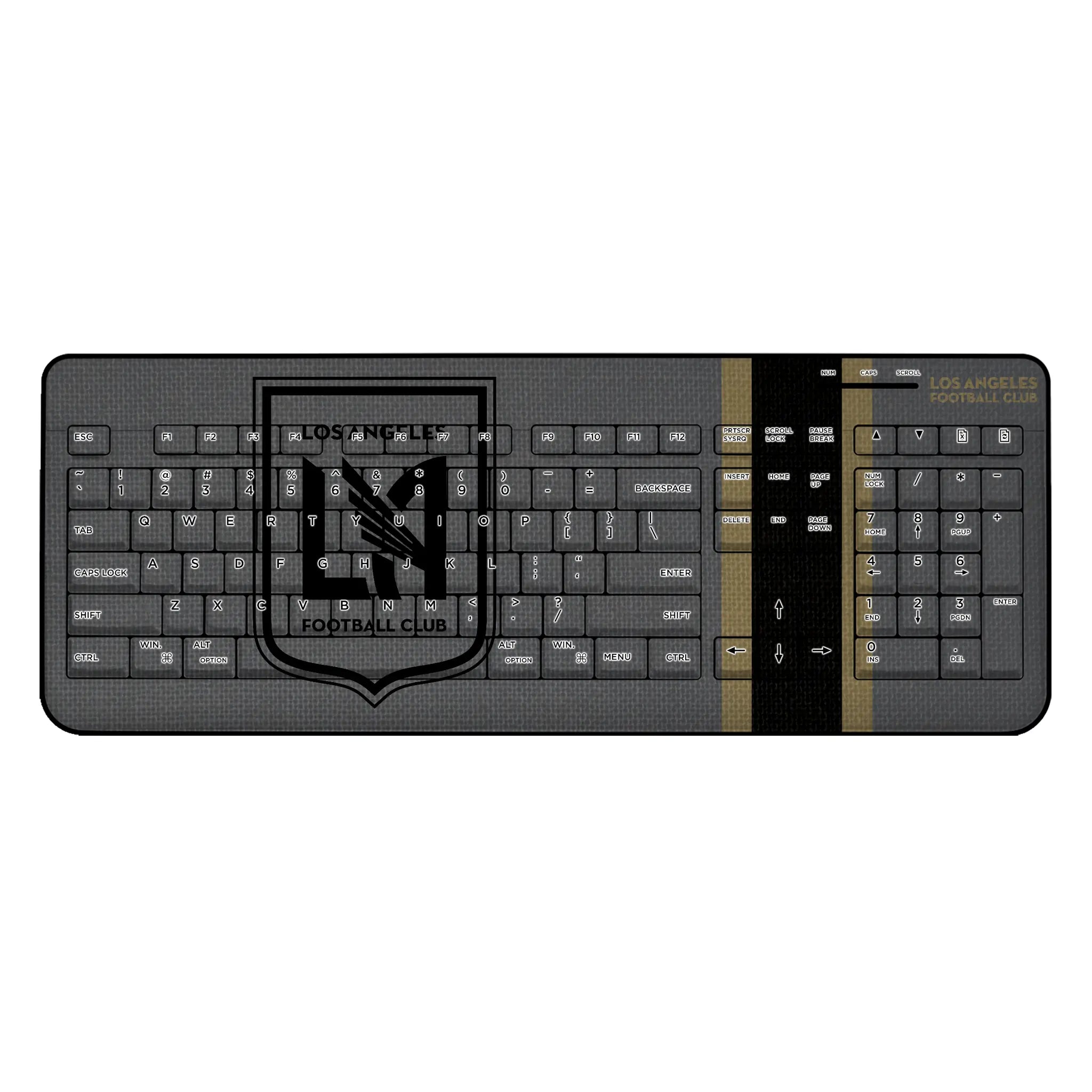 Los Angeles Football Club Stripe Wireless USB Keyboard