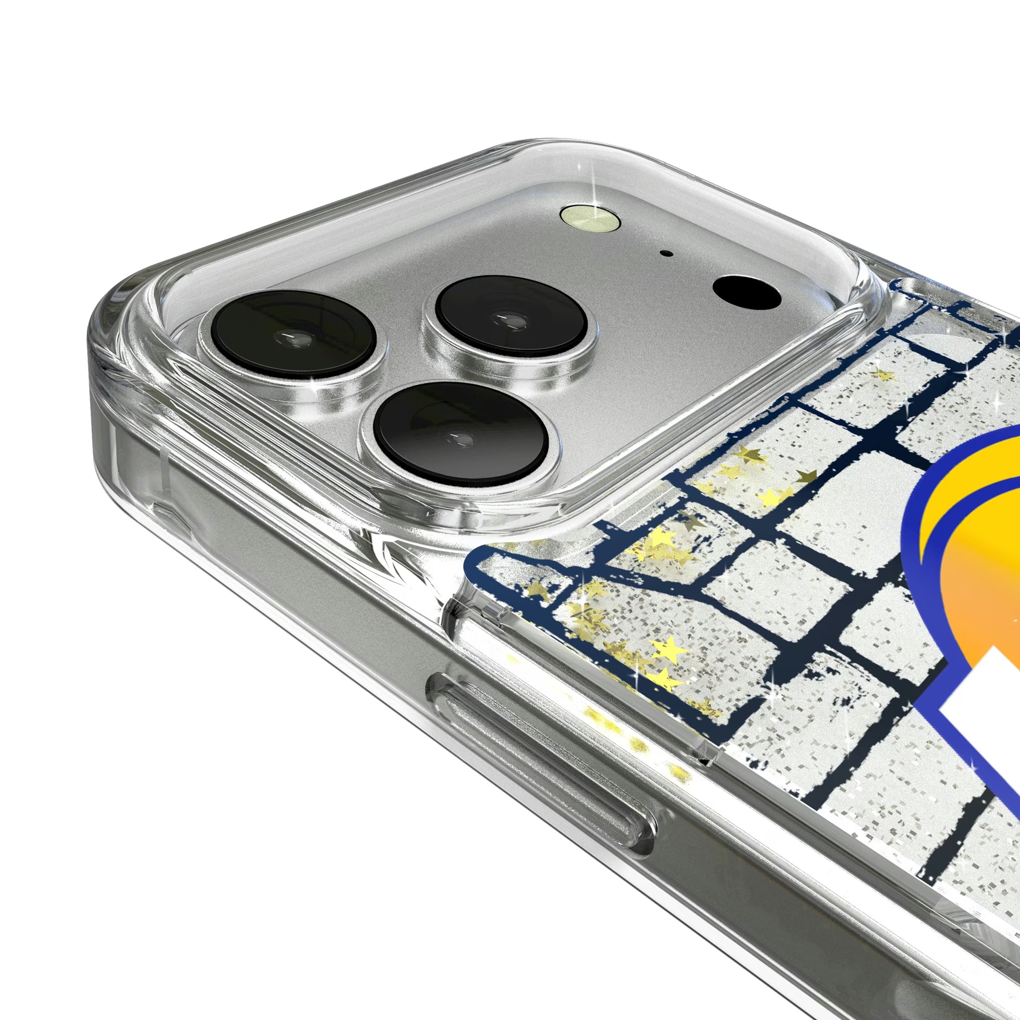 Los Angeles Rams Brick iPhone Glitter Phone Case for Apple iPhone - Detail
