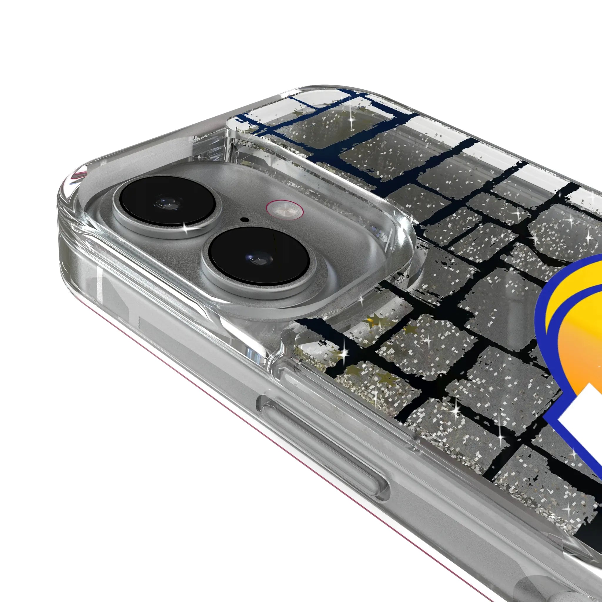 Los Angeles Rams Brick iPhone Glitter Phone Case for Apple iPhone - Detail