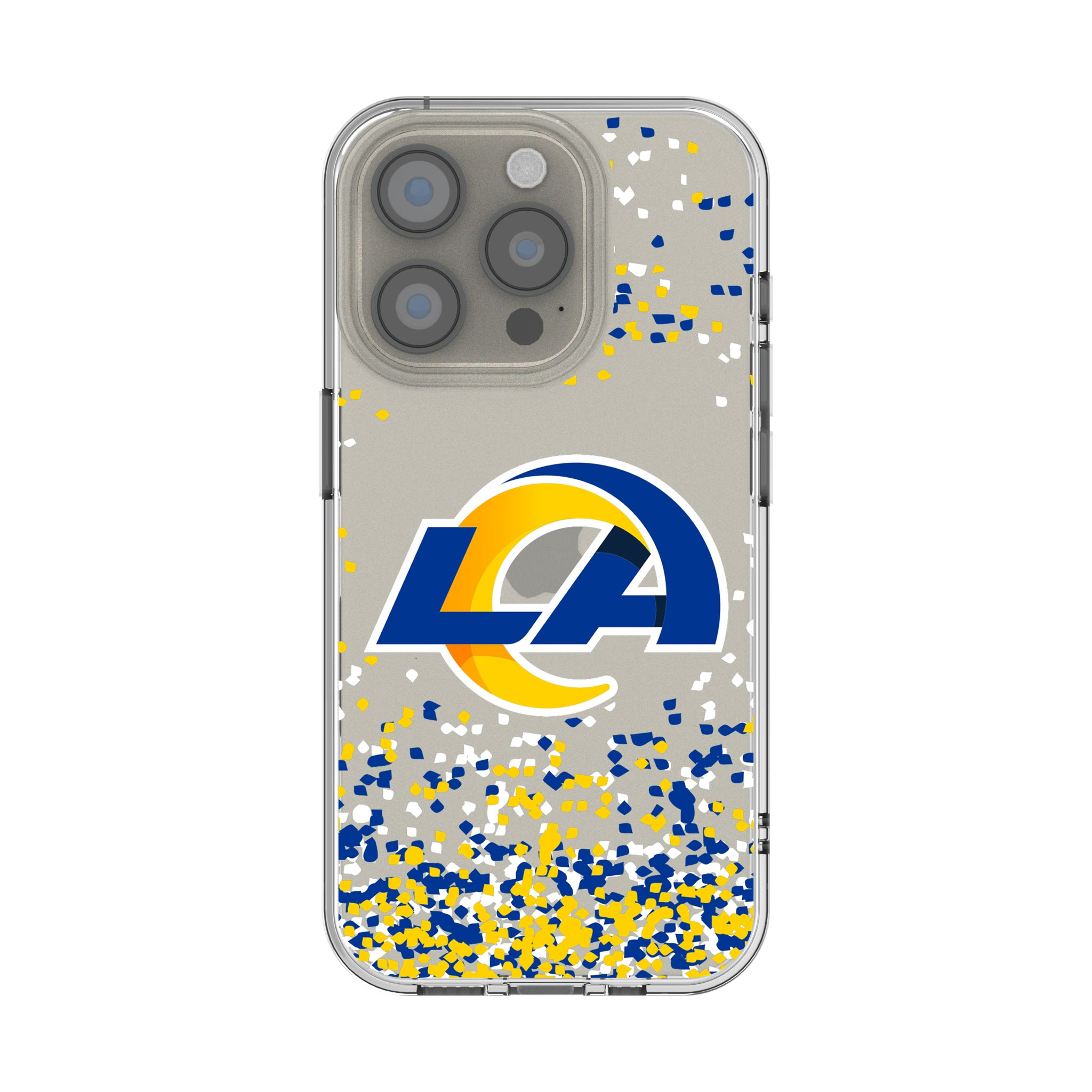 Los Angeles Rams Confetti iPhone Clear Phone Case for Apple iPhone