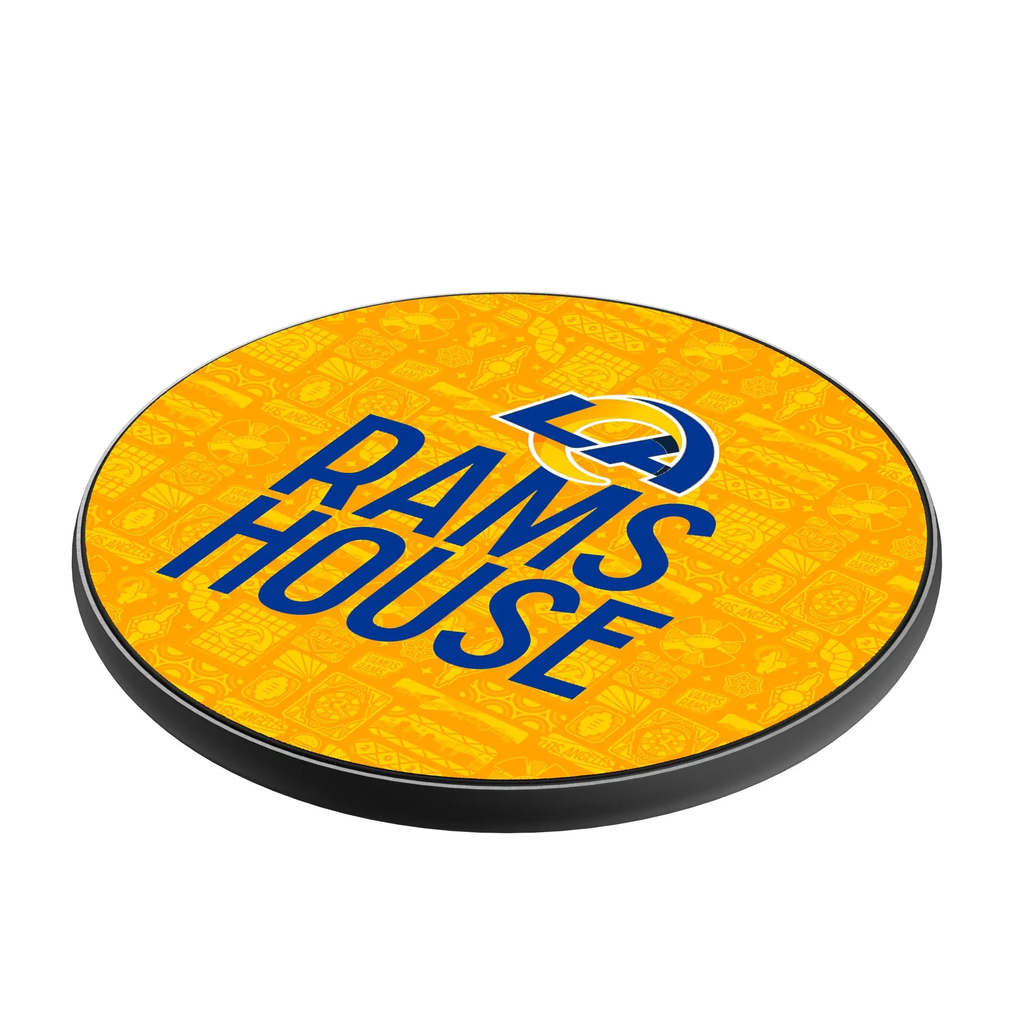 Los Angeles Rams Deco 15-Watt Wireless Charger - Isometric View