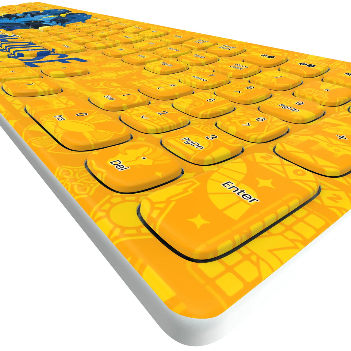 Los Angeles Rams Deco KKB605 Curved Wireless Keyboard - Detail
