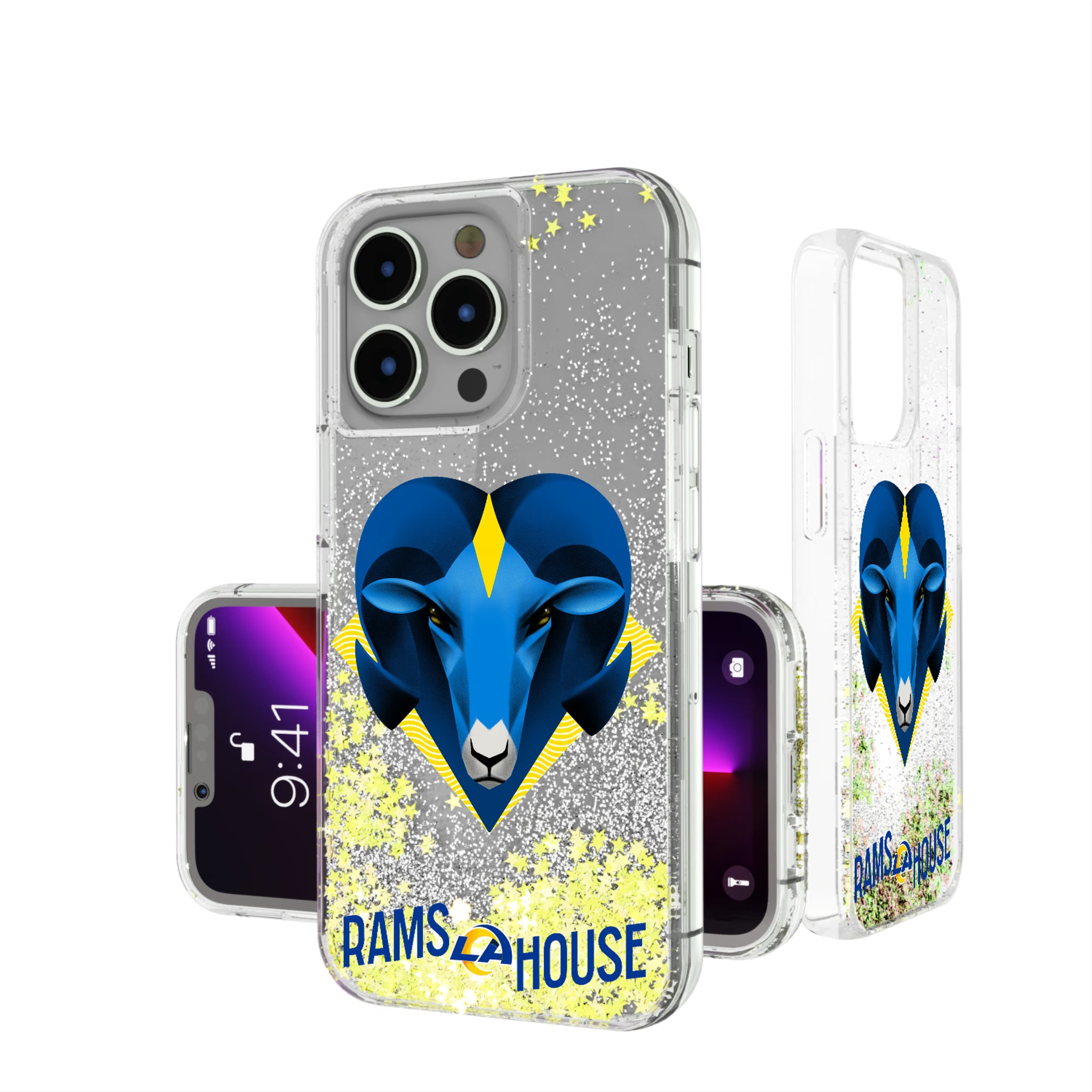 Los Angeles Rams Deco iPhone Glitter Phone Case for Apple iPhone