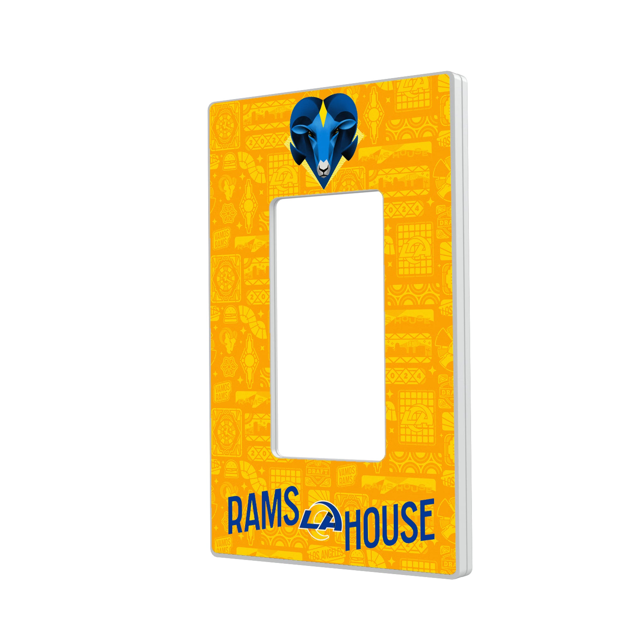 Los Angeles Rams Deco Hidden-Screw Light Switch Plate#Style_Single Rocker