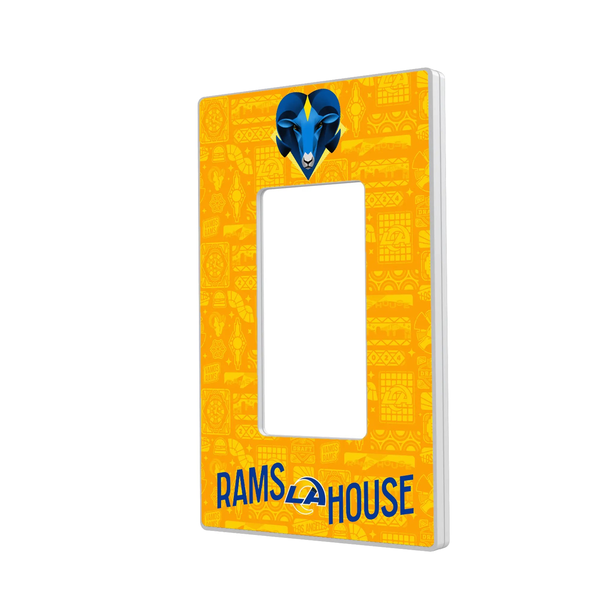 Los Angeles Rams Deco Hidden-Screw Light Switch Plate#Style_Single Rocker