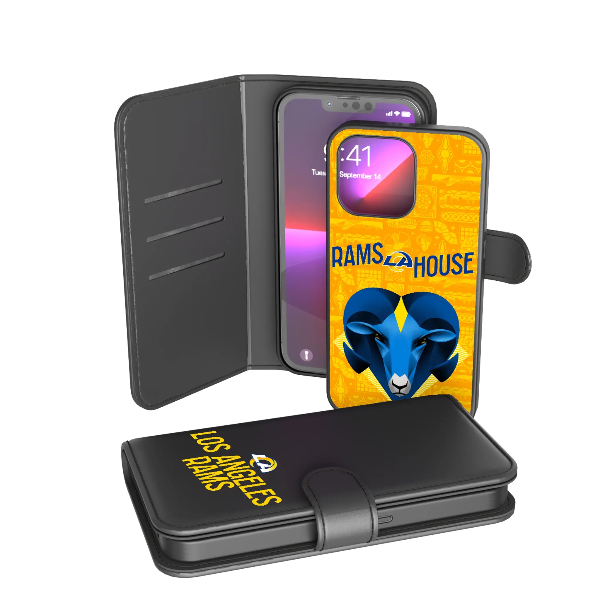 Los Angeles Rams Deco iPhone Wallet Phone Case for Apple iPhone