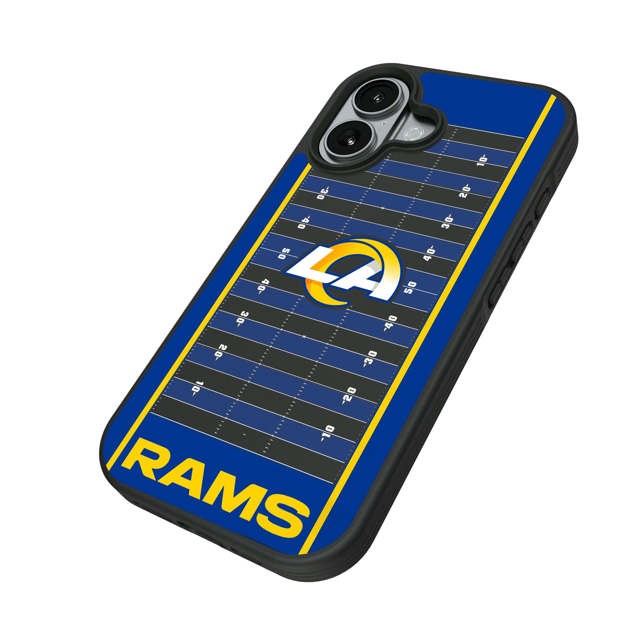 Los Angeles Rams Field iPhone Bump Phone Case for Apple iPhone - Isometric View#Device_iPhone 17