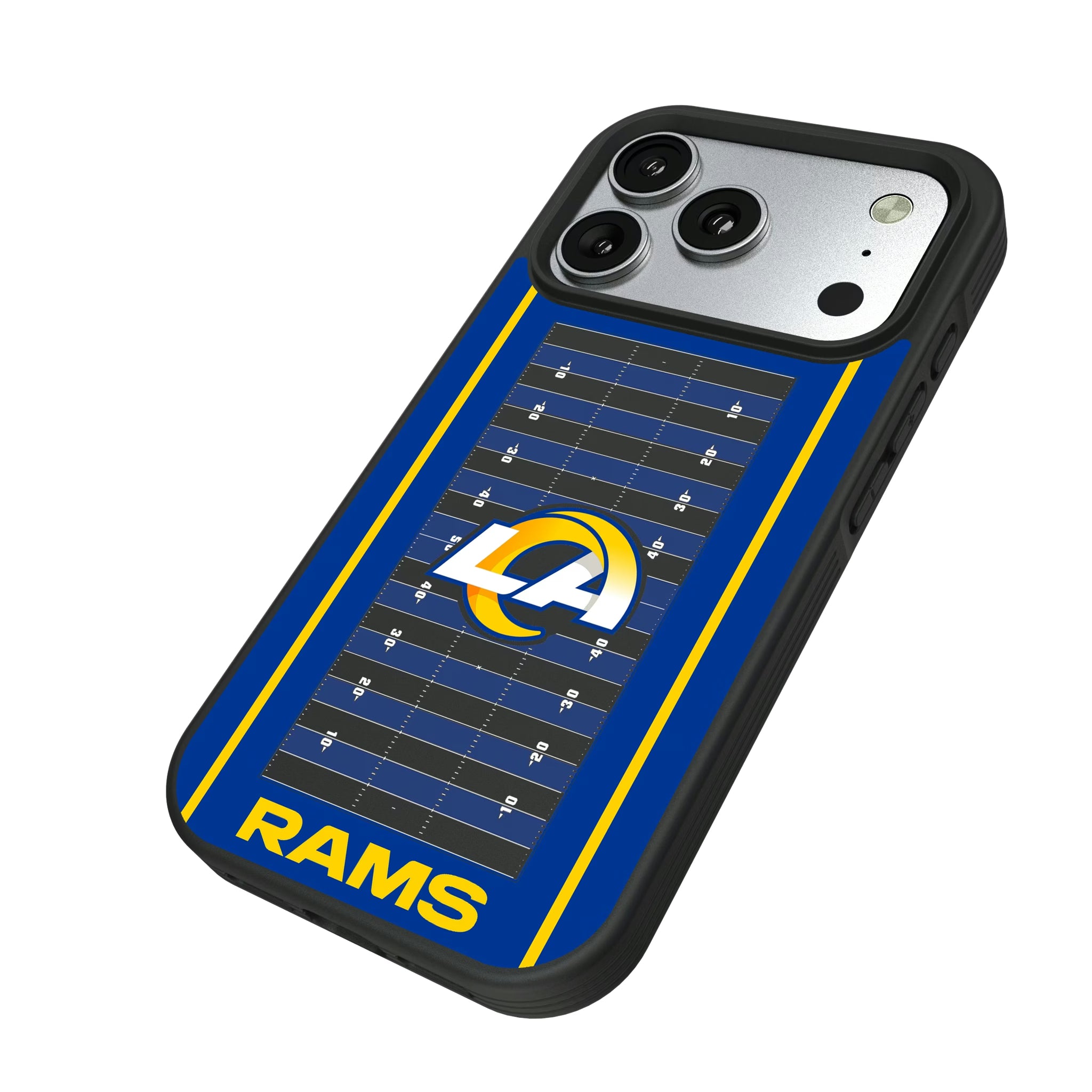 Los Angeles Rams Field iPhone Bump Phone Case for Apple iPhone - Isometric View#Device_iPhone 17 Pro