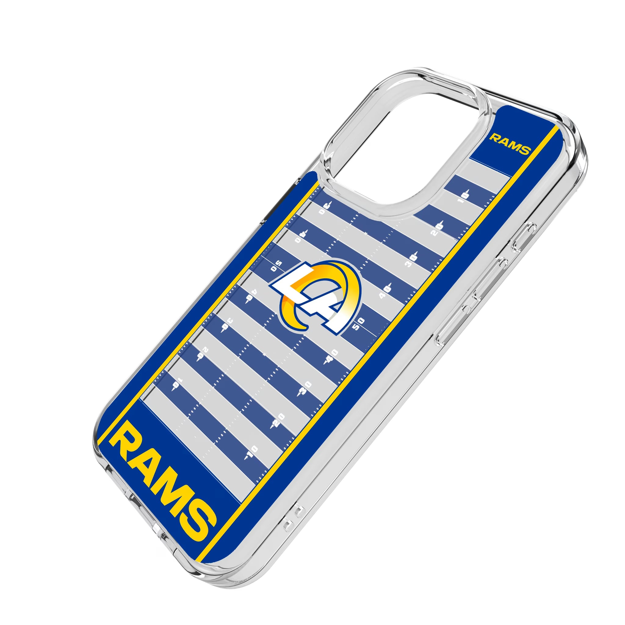 Los Angeles Rams Field iPhone Clear Phone Case for Apple iPhone - Isometric View