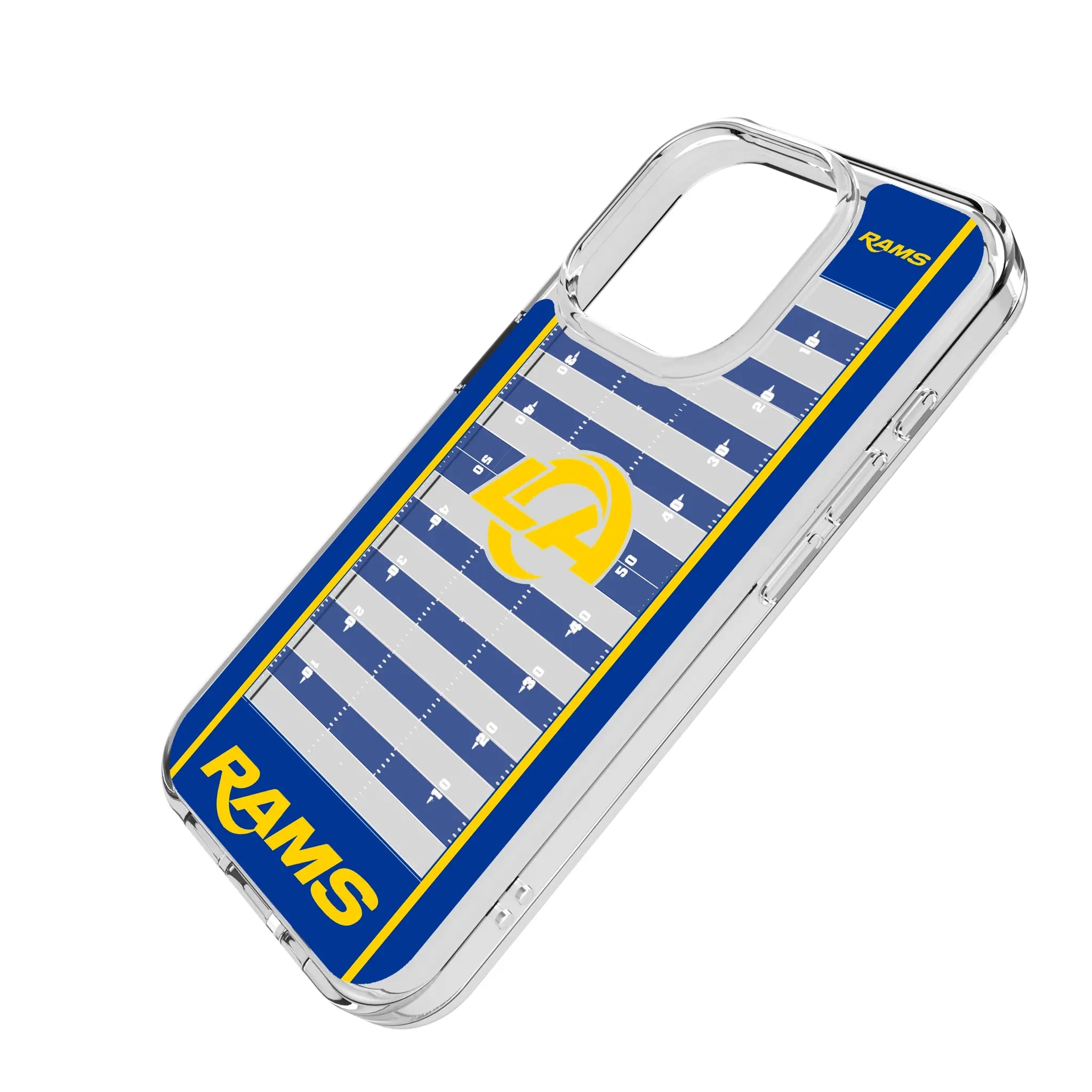 Los Angeles Rams Field iPhone Clear Phone Case for Apple iPhone - Isometric View