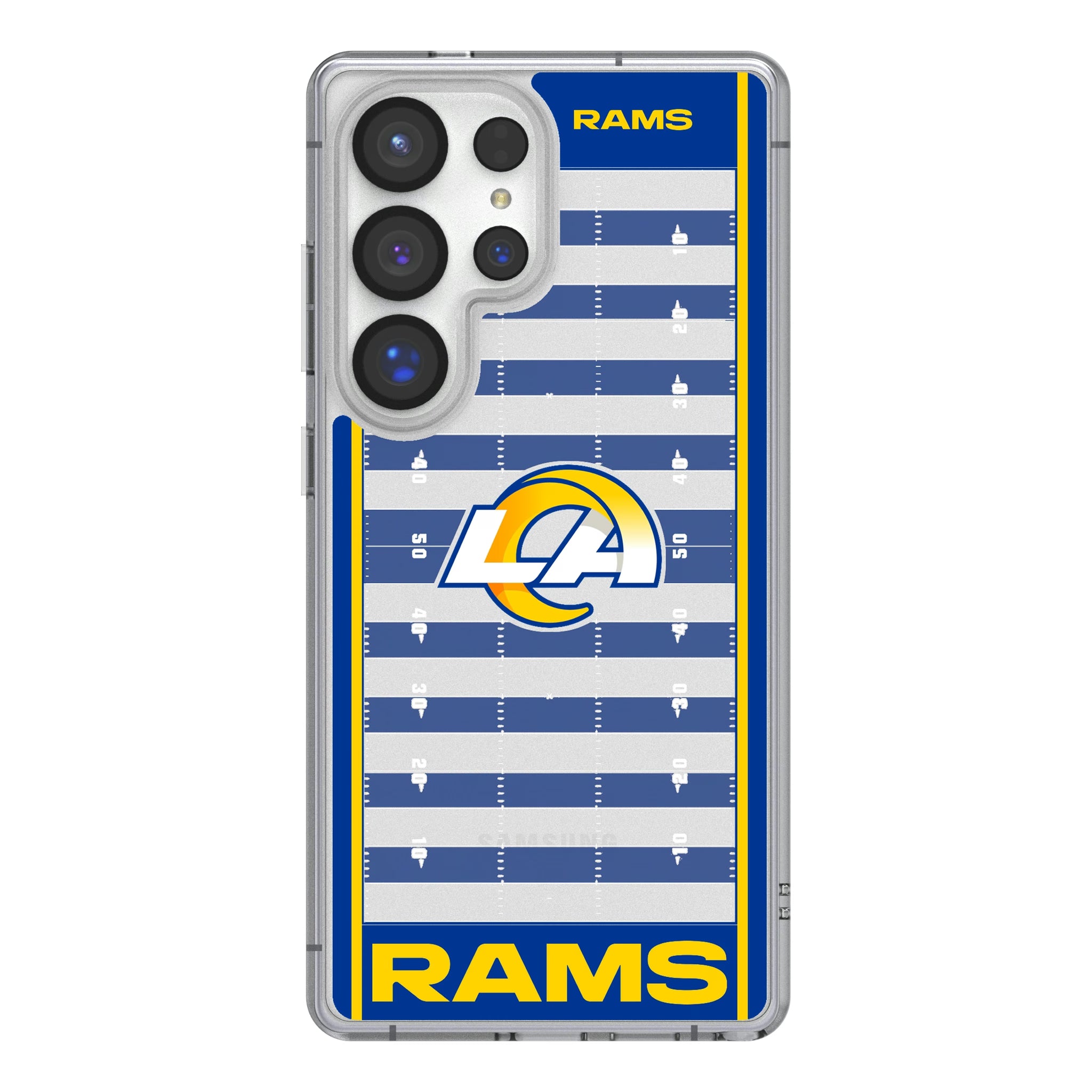 Los Angeles Rams Field Galaxy Clear Phone Case for Samsung Galaxy