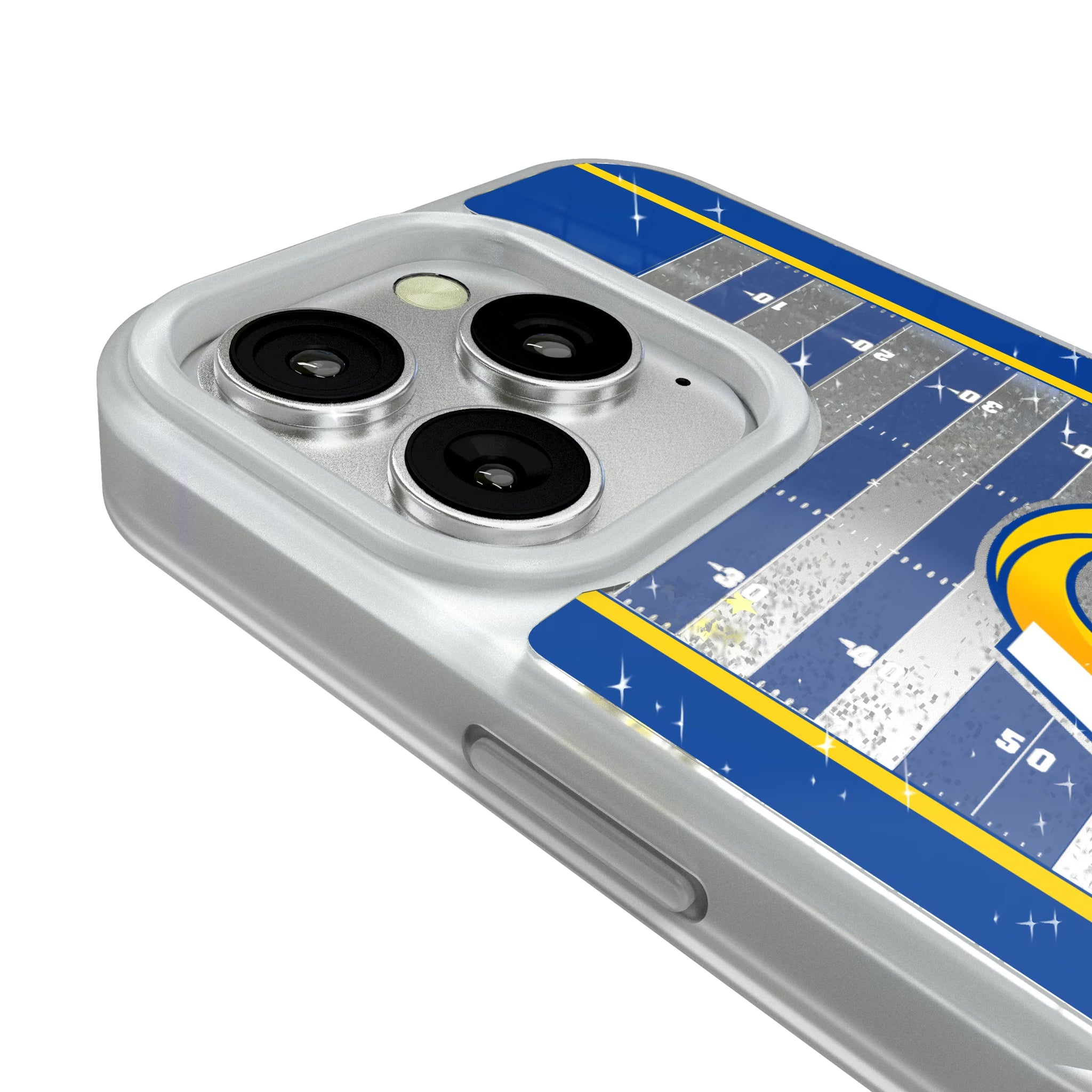 Los Angeles Rams Field iPhone Glitter Phone Case for Apple iPhone - Detail#Device_iPhone 16 Pro