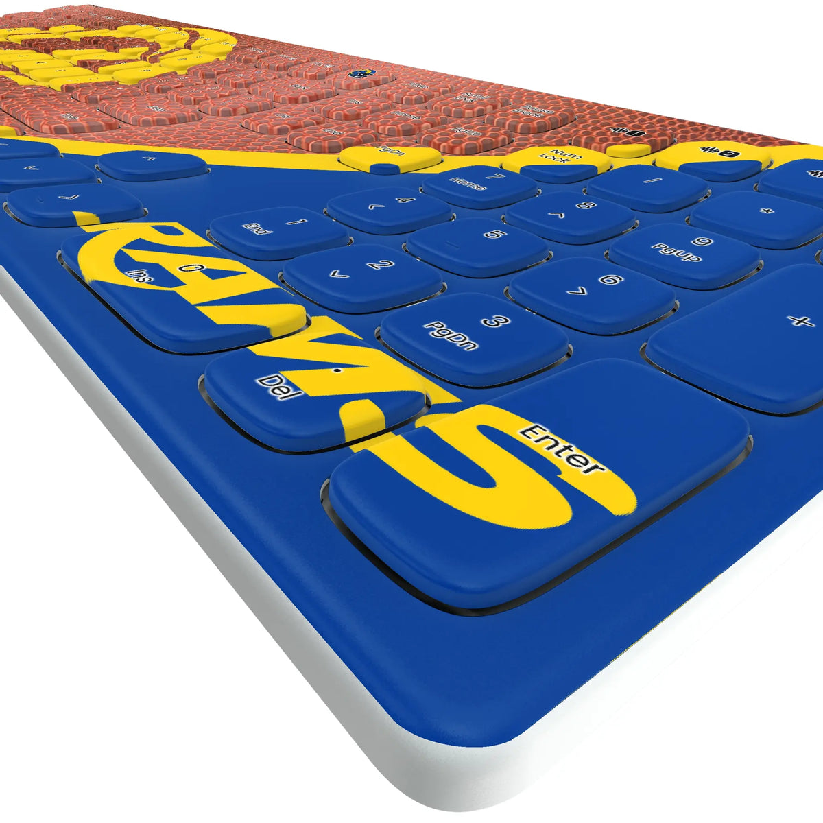 Los Angeles Rams Football KKB605 Curved Wireless Keyboard - Detail