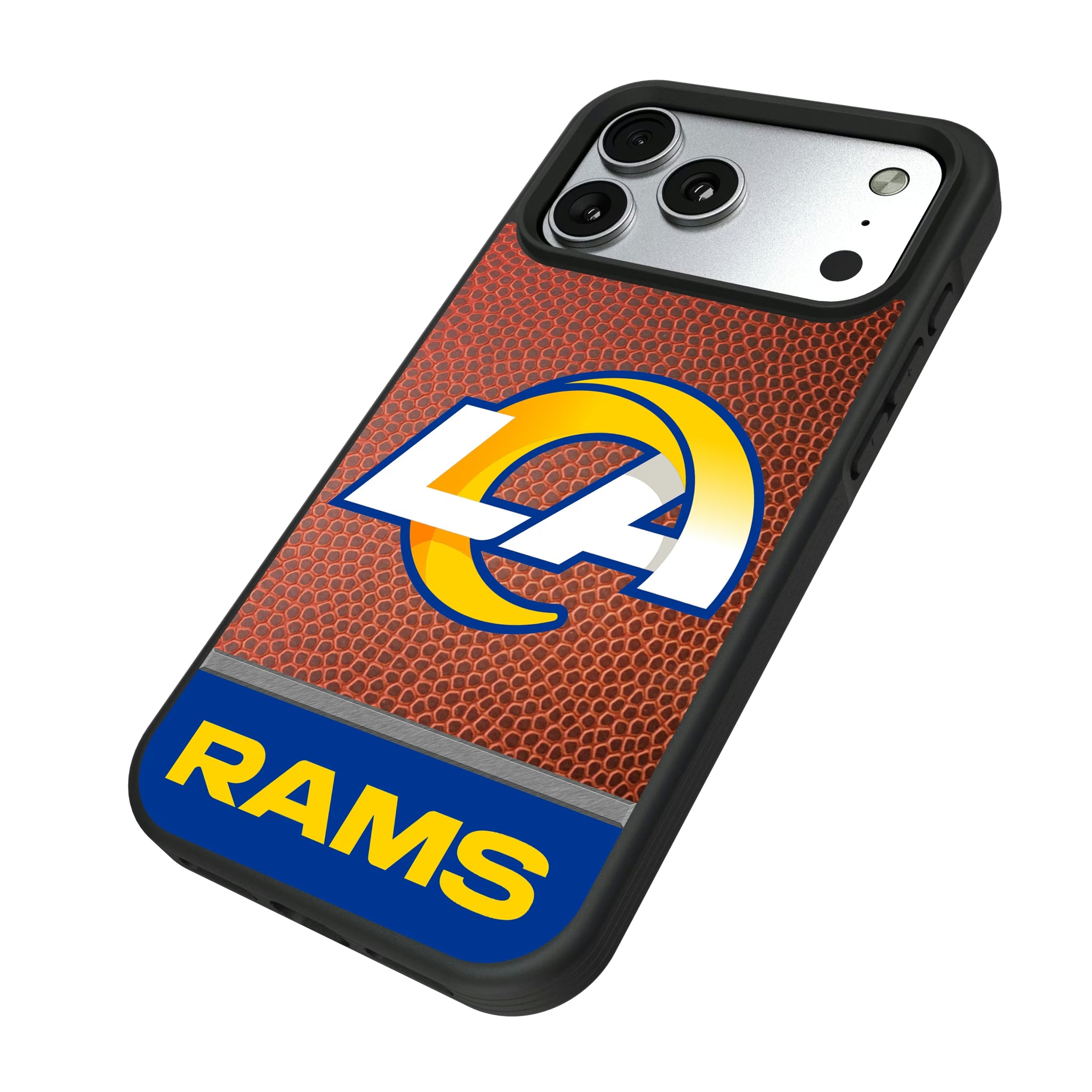Los Angeles Rams Football Wordmark iPhone Bump Phone Case for Apple iPhone - Isometric View#Device_iPhone 17 Pro Max