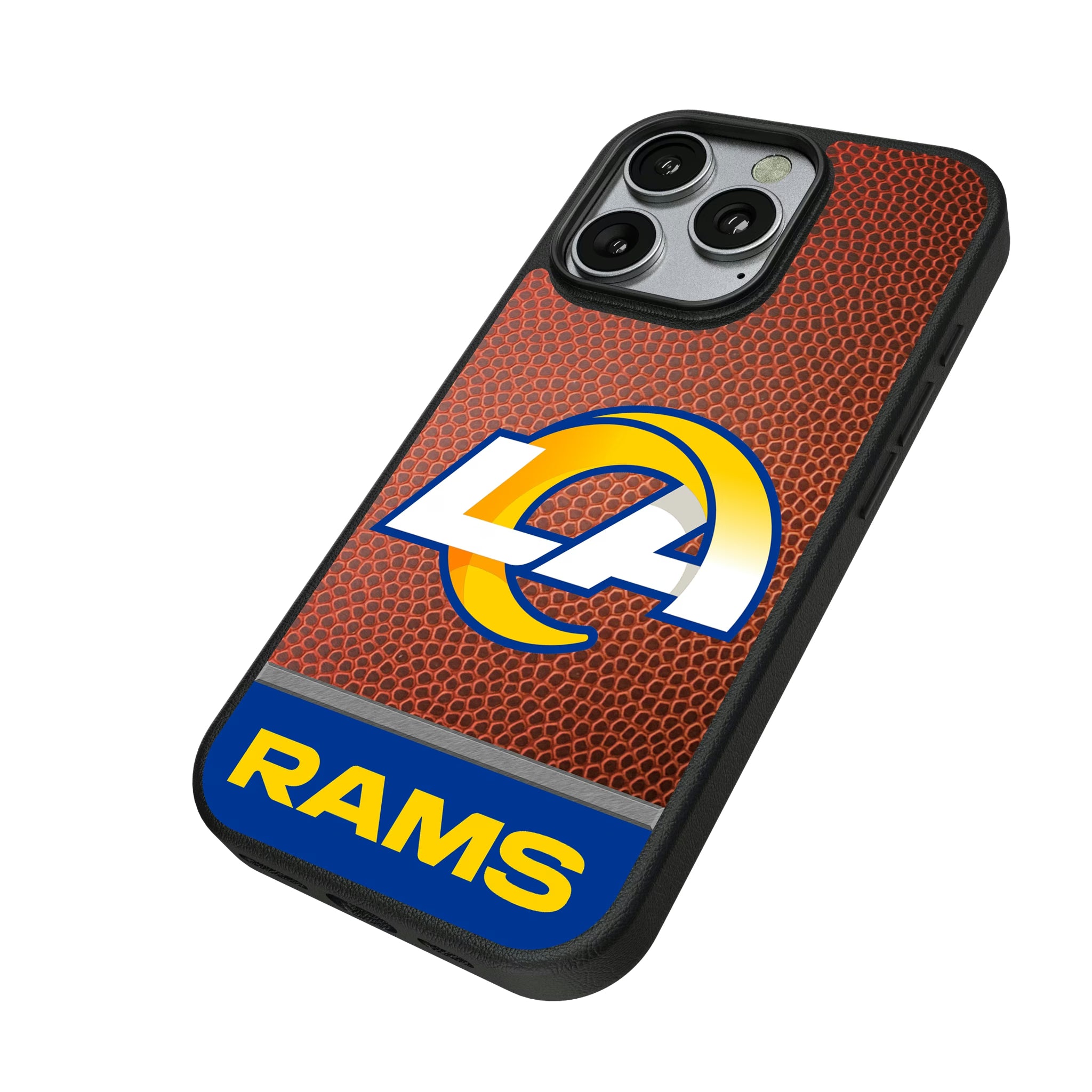 Los Angeles Rams Football Wordmark iPhone MagSafe Compatible Phone Case for Apple iPhone - Isometric View