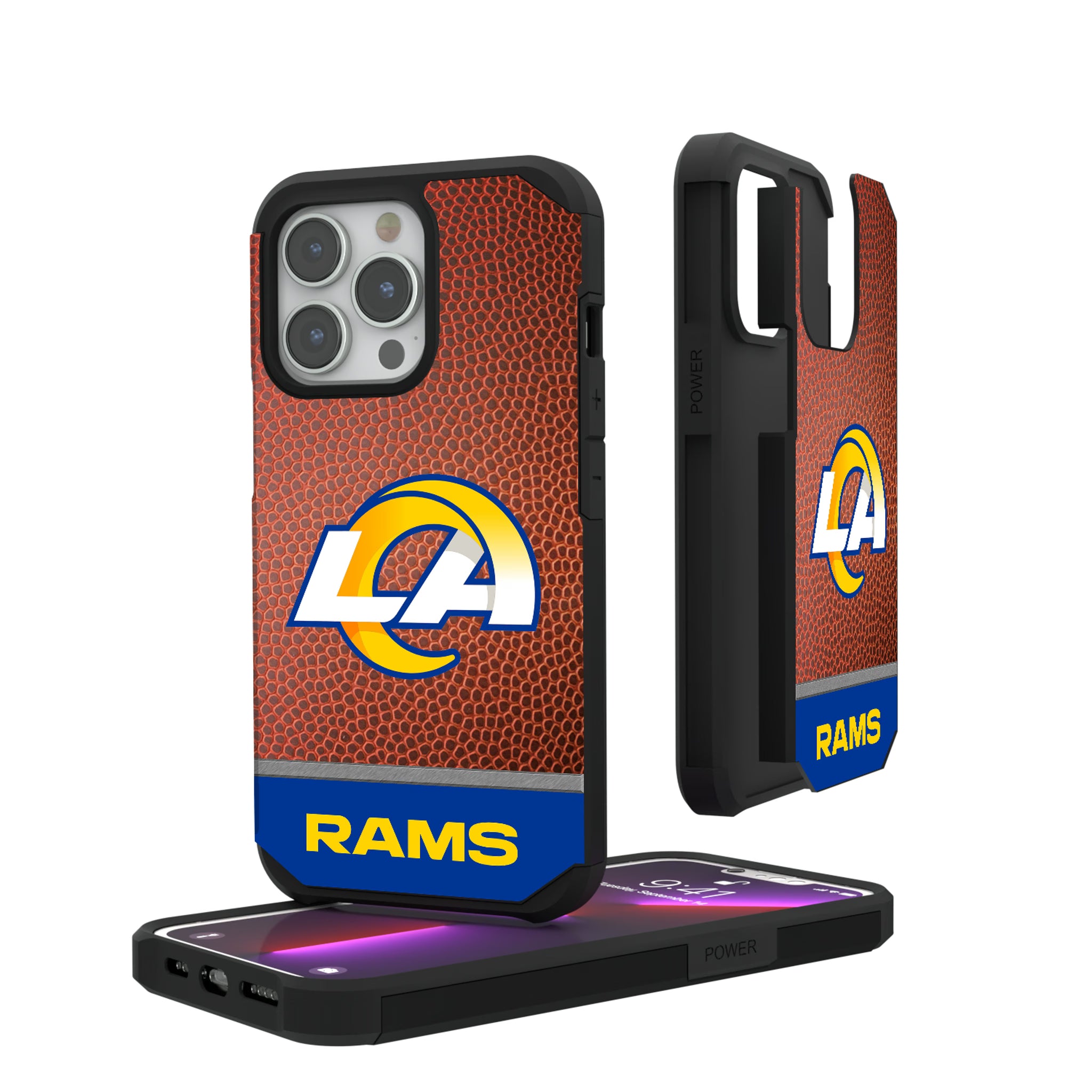 Los Angeles Rams Football Wordmark iPhone Rugged Phone Case for Apple iPhone