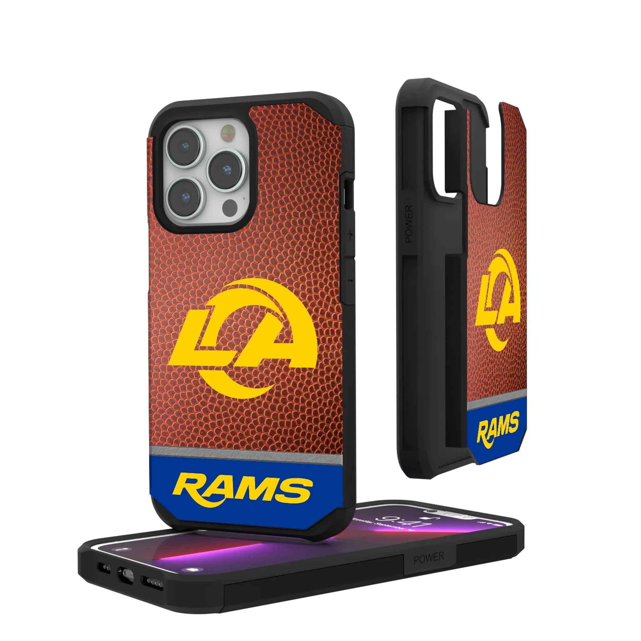 Los Angeles Rams Football Wordmark iPhone Rugged Phone Case for Apple iPhone