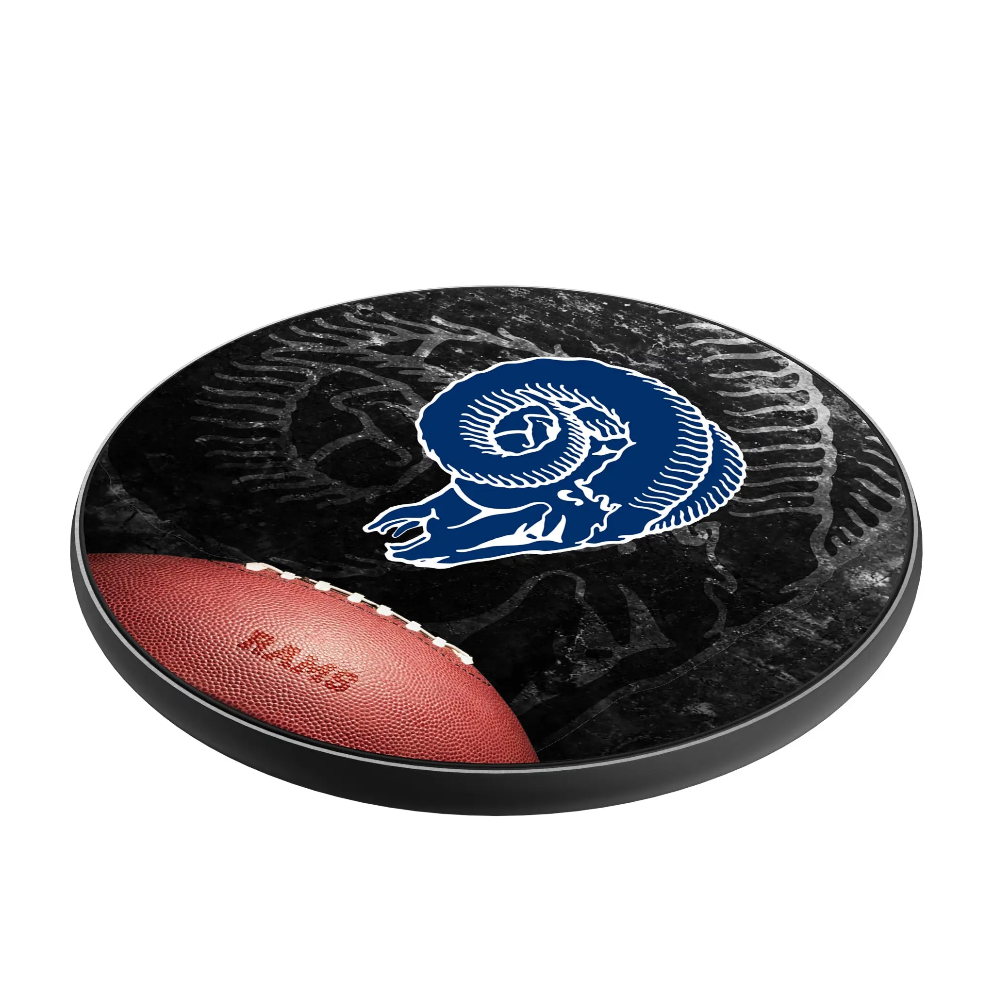 Los Angeles Rams Historic Collection Legendary 15-Watt Wireless Charger - Isometric View