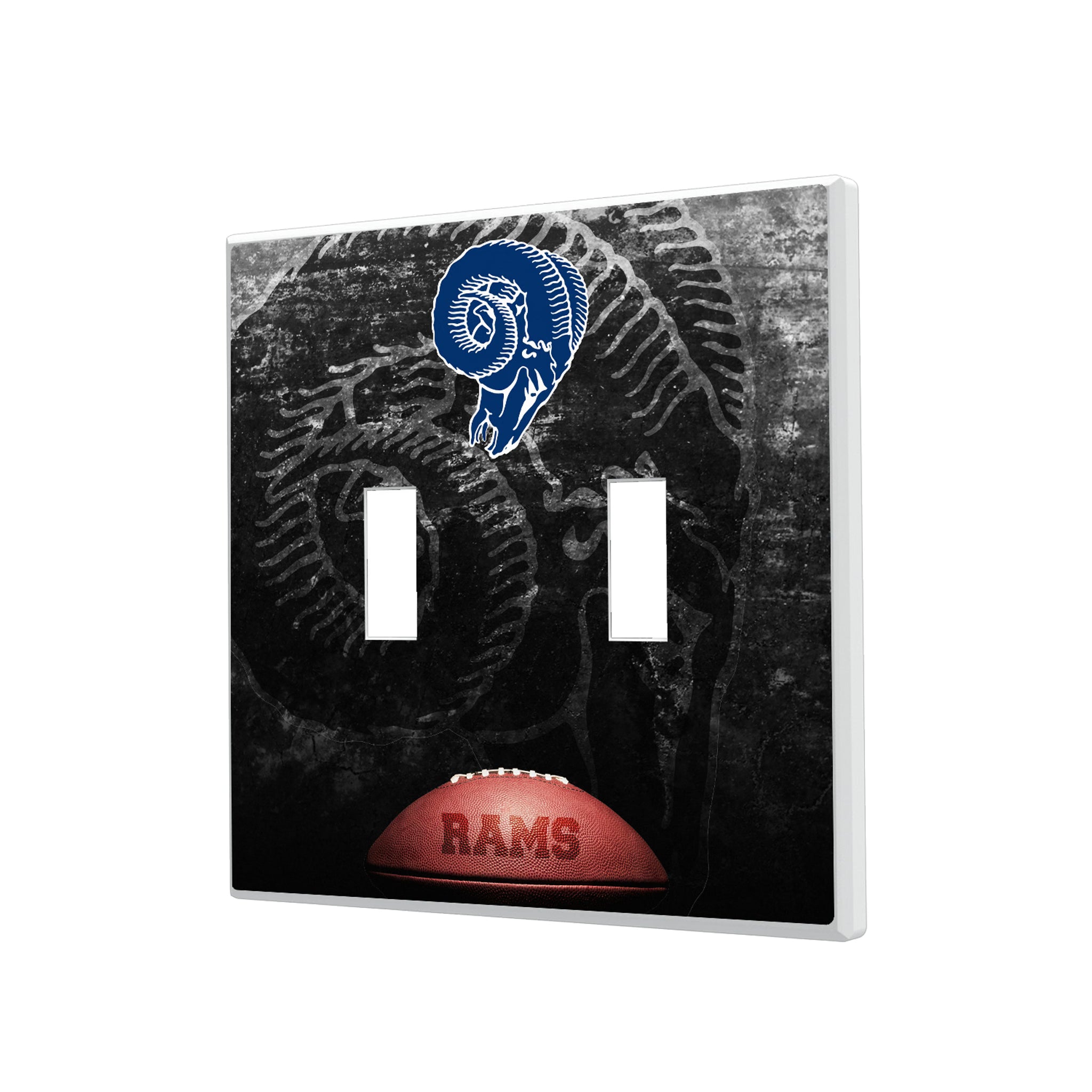 Los Angeles Rams Historic Collection Legendary Hidden-Screw Light Switch Plate#Style_Double Toggle