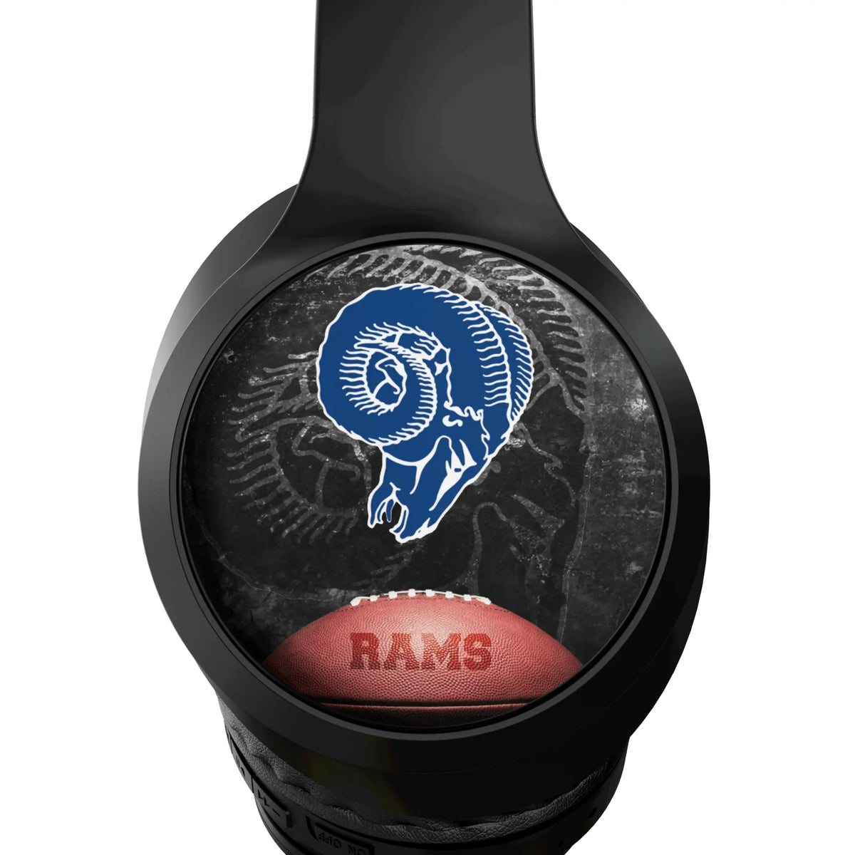 Los Angeles Rams Historic Collection Legendary Wireless Over-Ear Headphones With Case - Detail