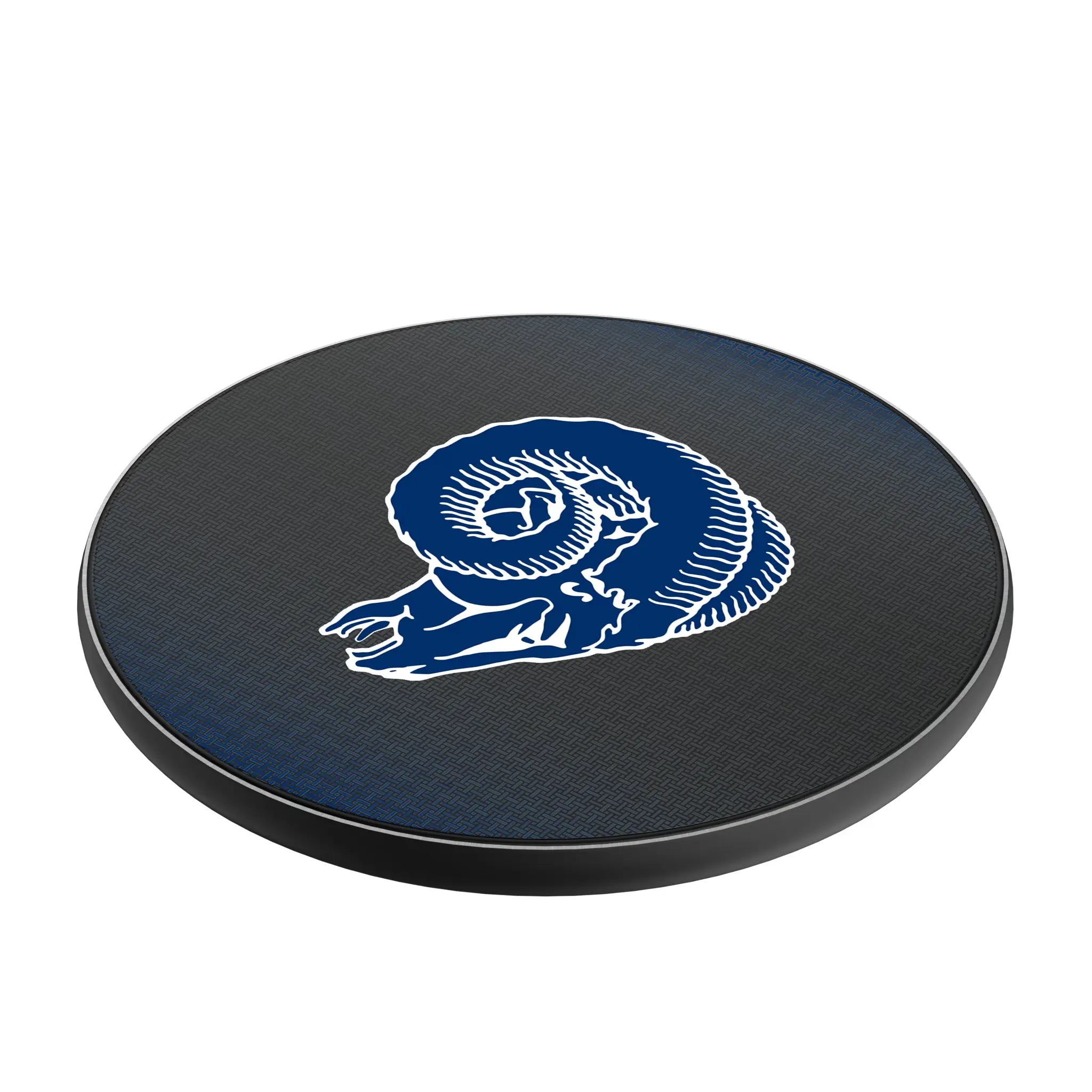 Los Angeles Rams Historic Collection Linen 15-Watt Wireless Charger - Isometric View