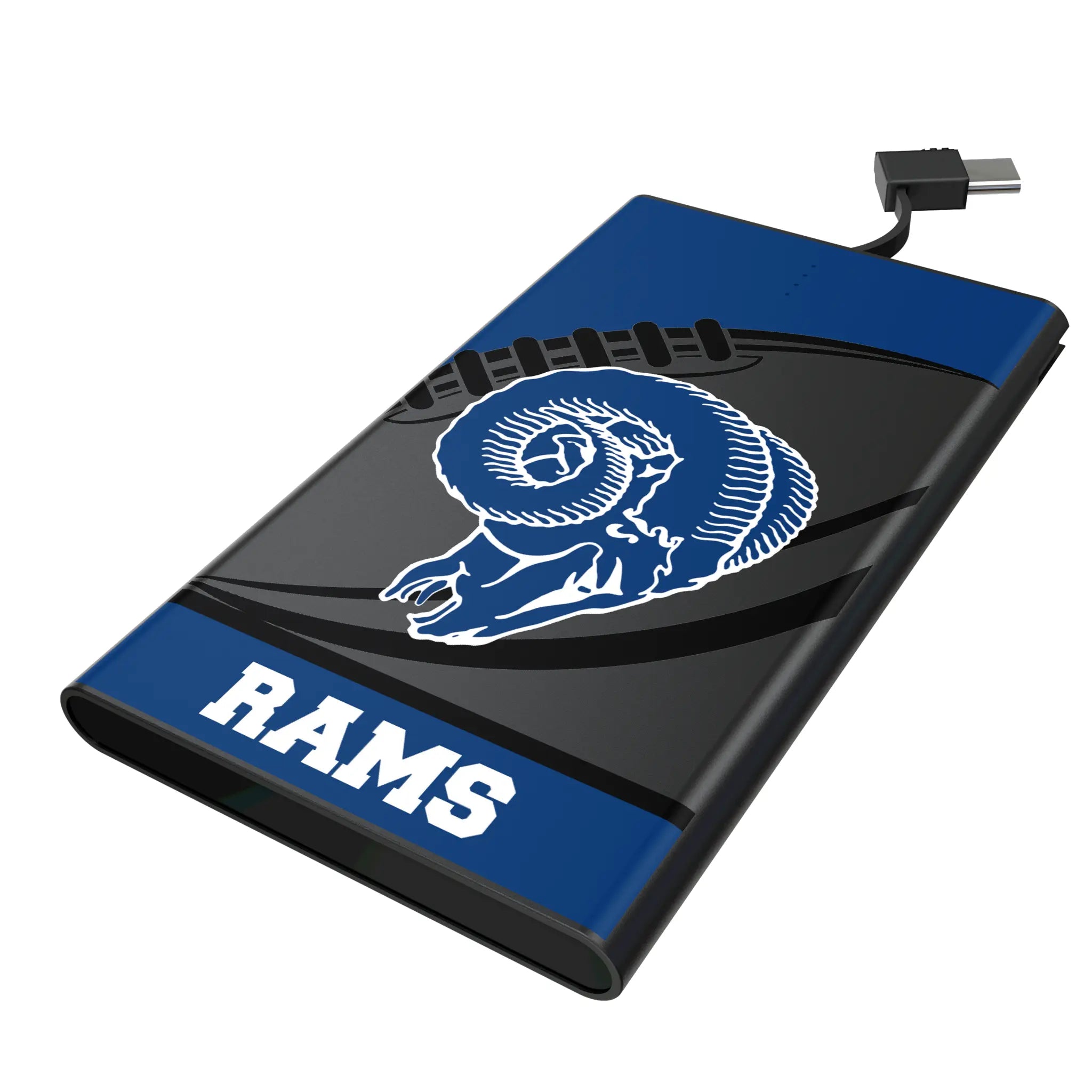 Los Angeles Rams Historic Collection Passtime 5000mAh Flat Power Bank