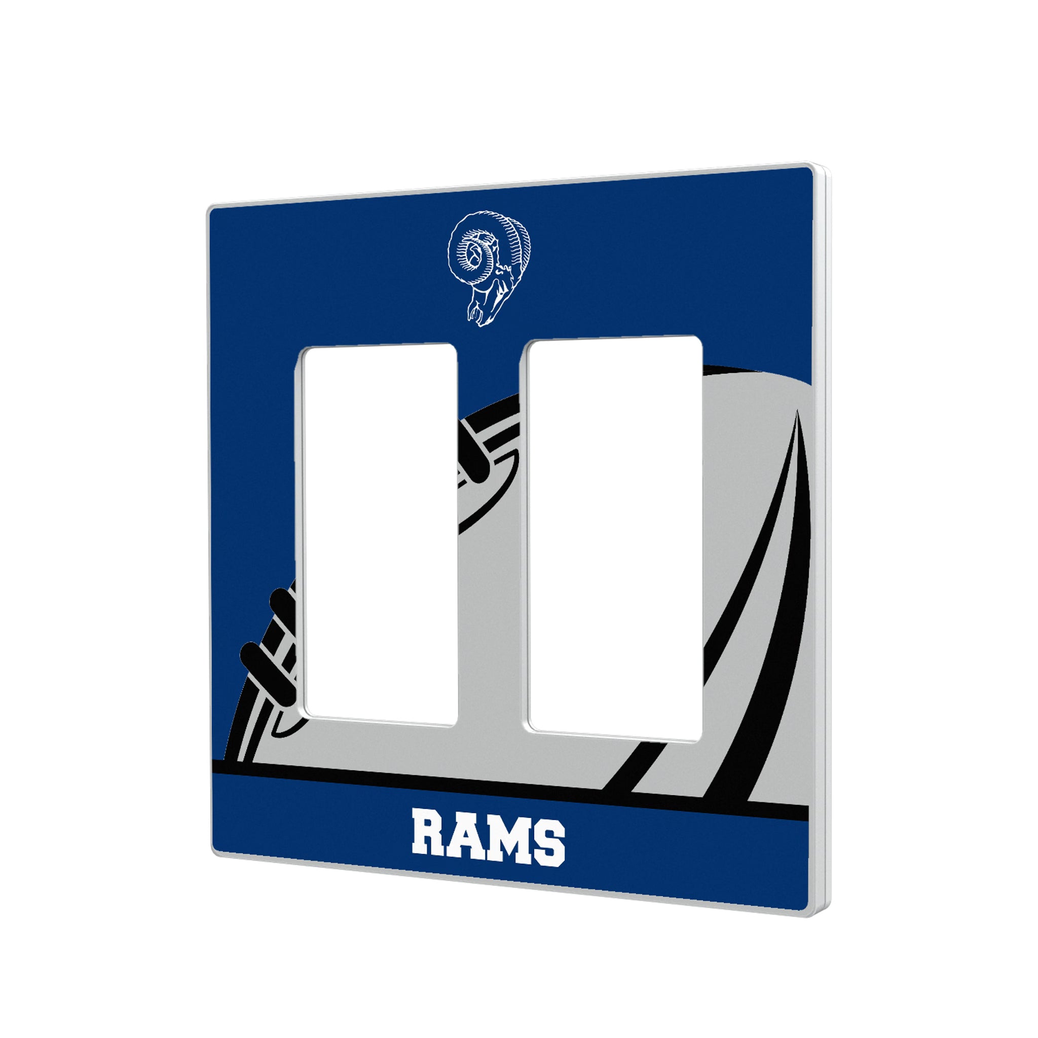 Los Angeles Rams Historic Collection Passtime Hidden-Screw Light Switch Plate#Style_Double Rocker