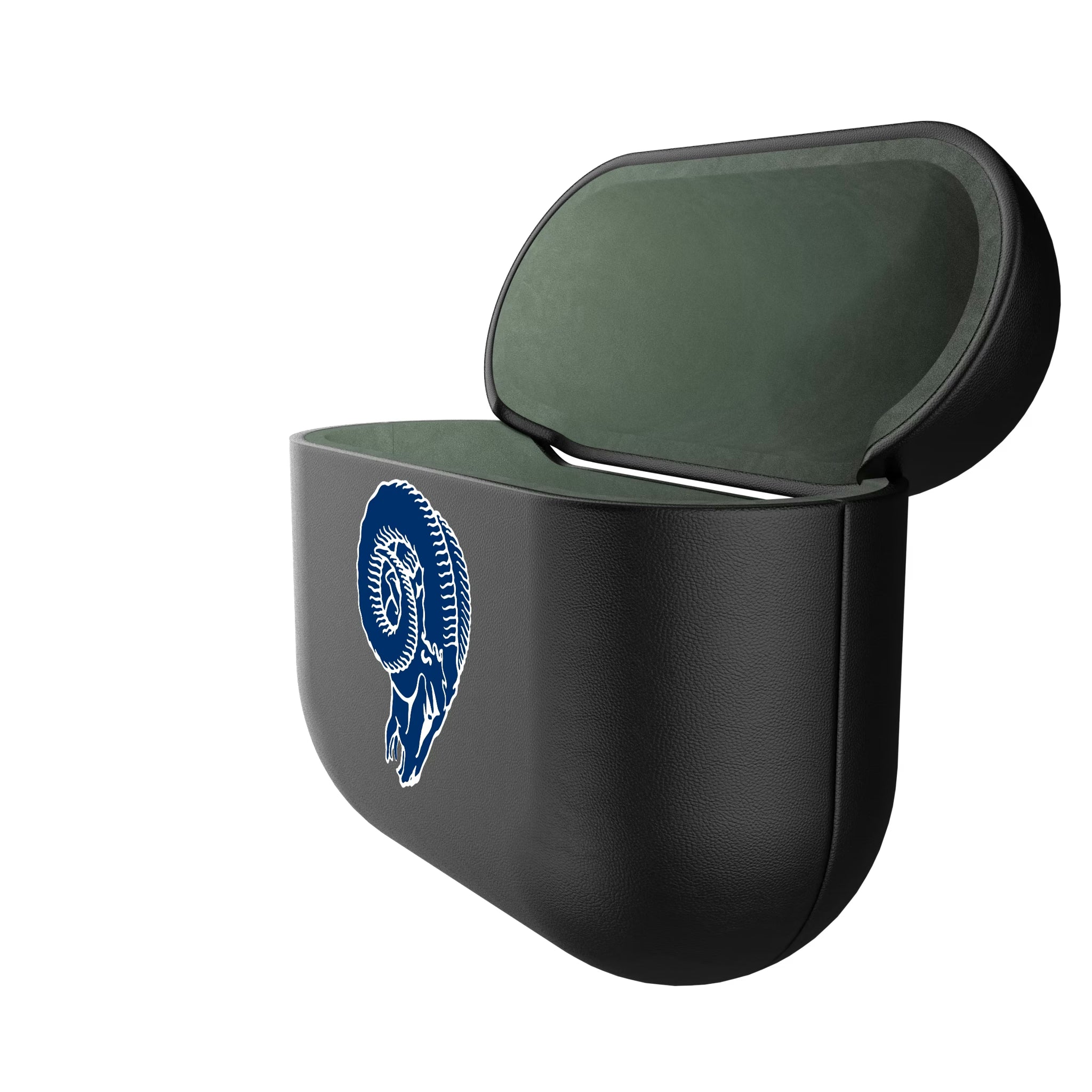 Los Angeles Rams Historic Collection Personalized Insignia AirPods AirPod Case Cover - Isometric View#Device_AirPods 3rd Gen