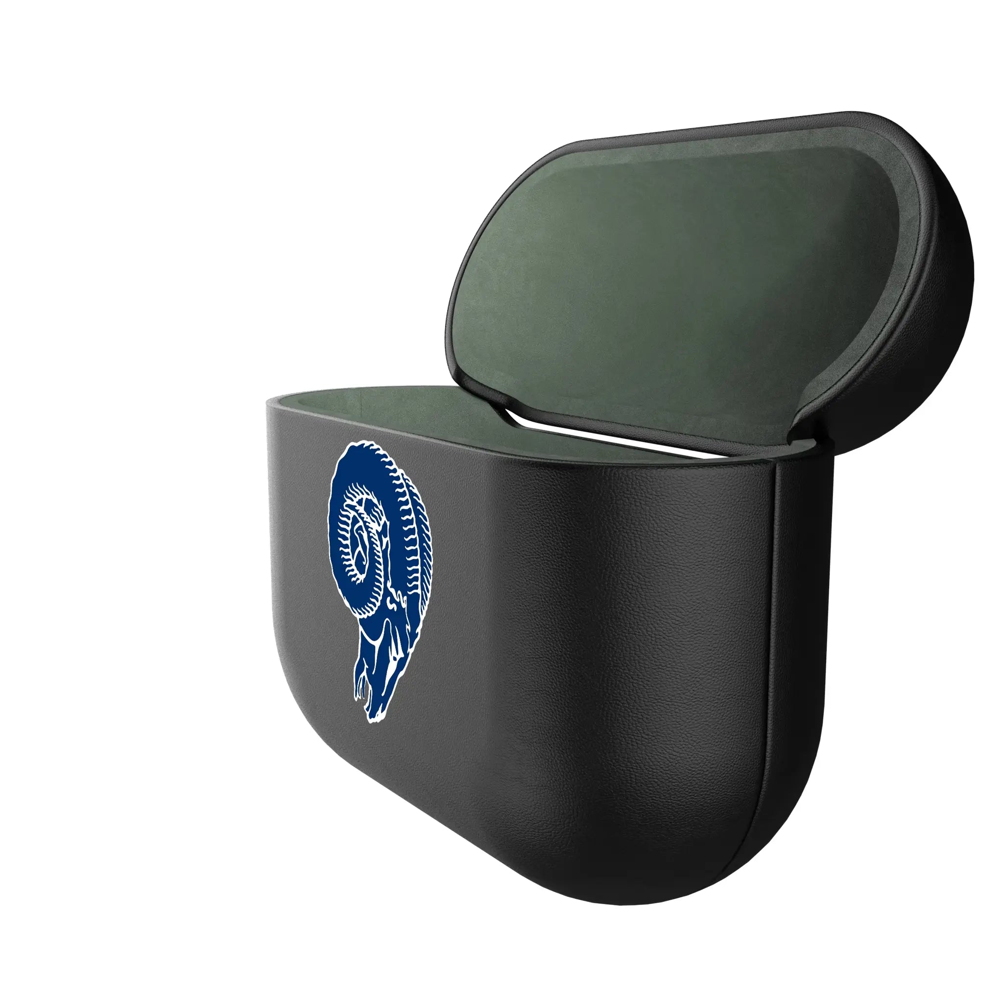 Los Angeles Rams Historic Collection Personalized Insignia AirPods AirPod Case Cover - Isometric View#Device_AirPods 3rd Gen