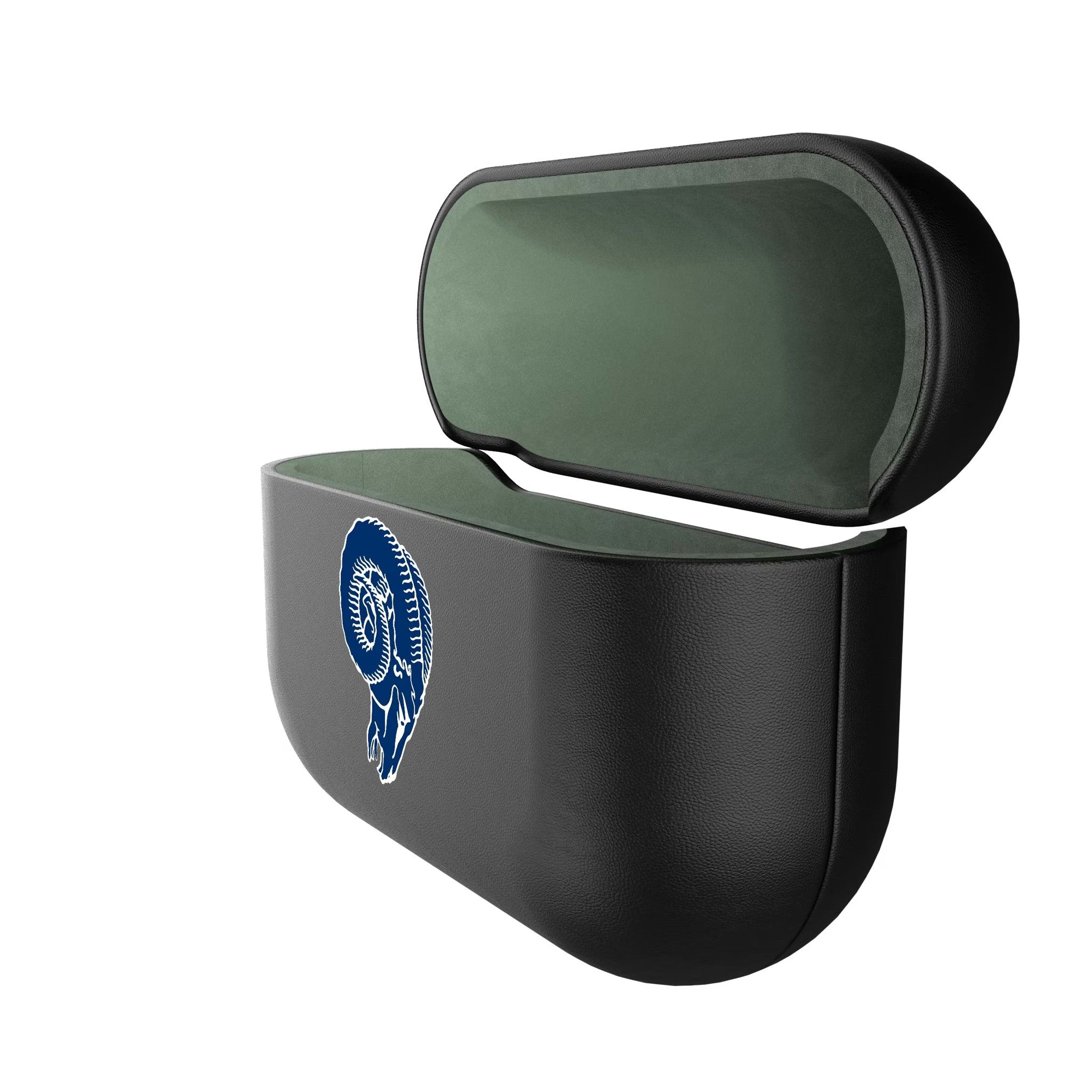 Los Angeles Rams Historic Collection Personalized Insignia AirPods AirPod Case Cover - Isometric View#Device_AirPods Pro 1st Gen