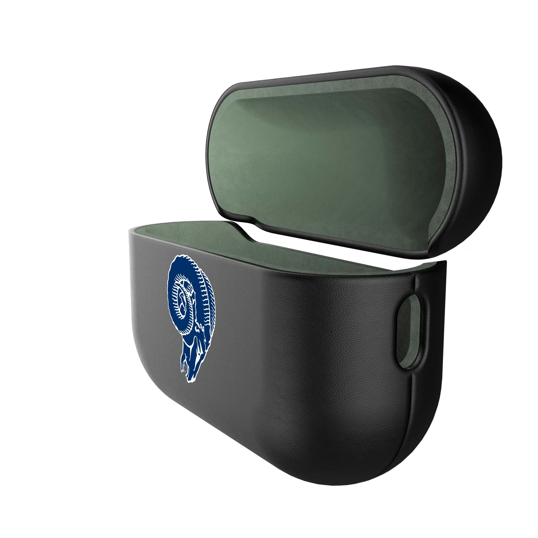 Los Angeles Rams Historic Collection Personalized Insignia AirPods AirPod Case Cover - Isometric View#Device_AirPods Pro 2nd Gen